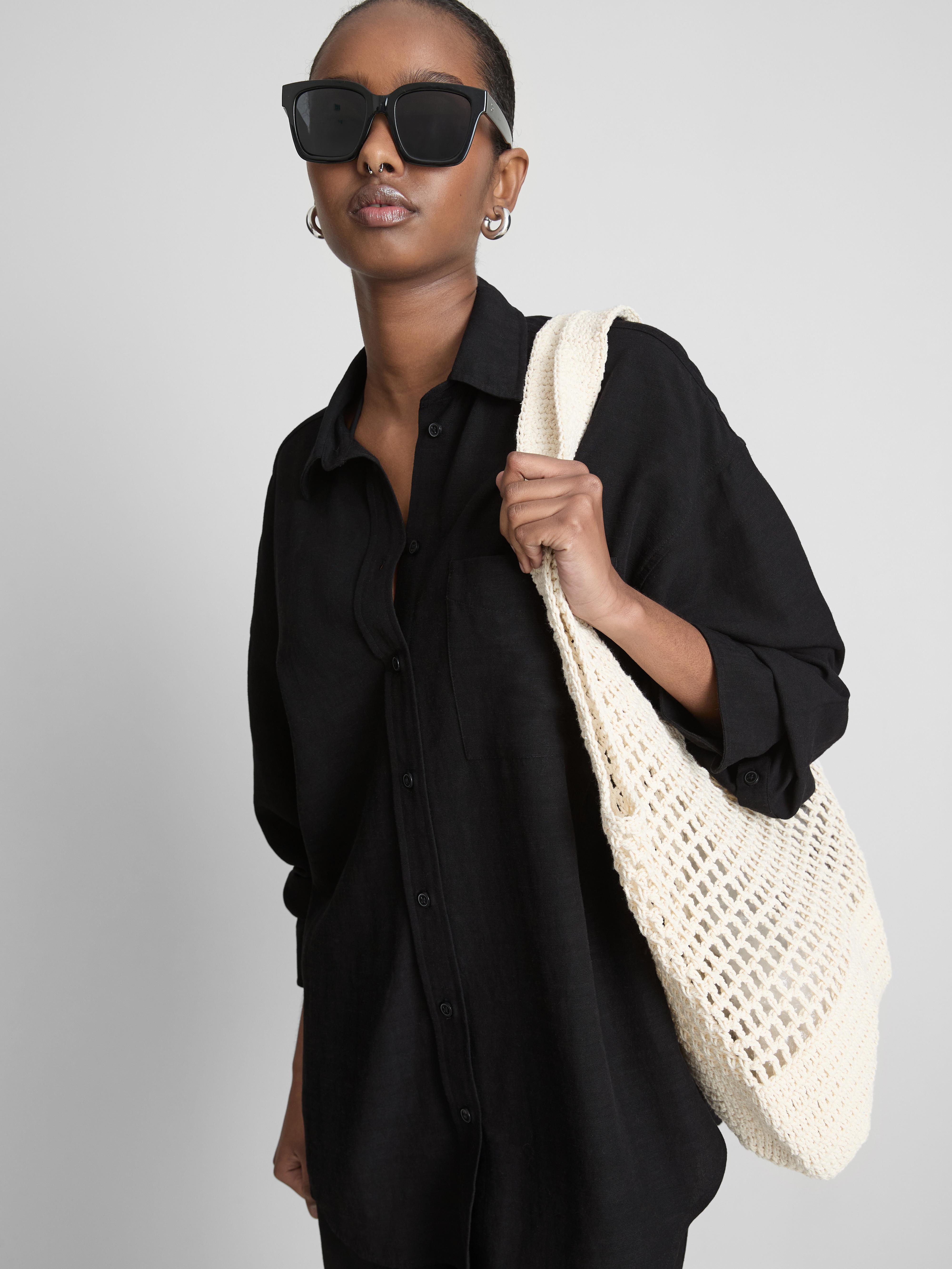 Classic Cotton-Blend Button-Down Shirt