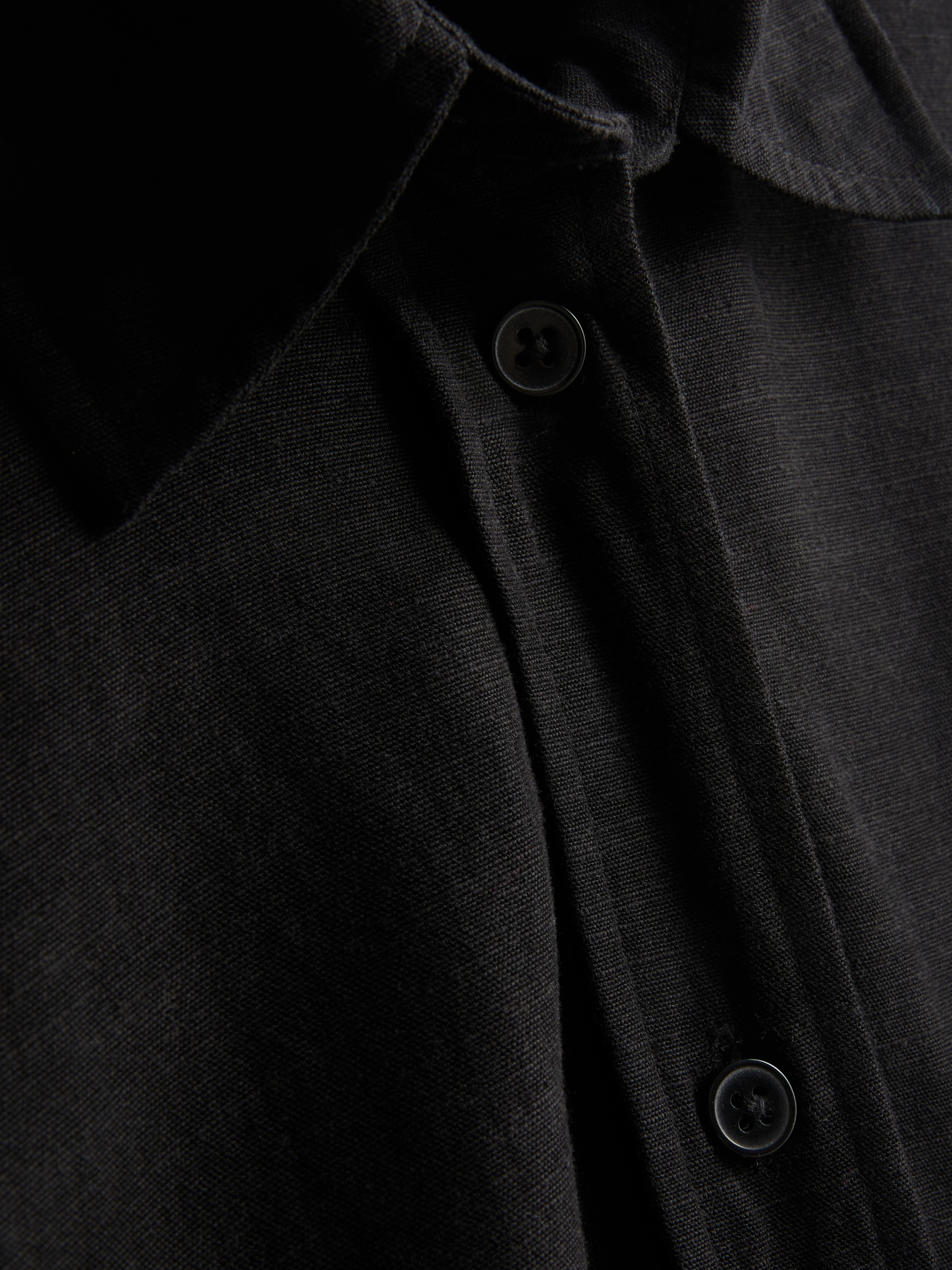 Classic Cotton-Blend Button-Down Shirt