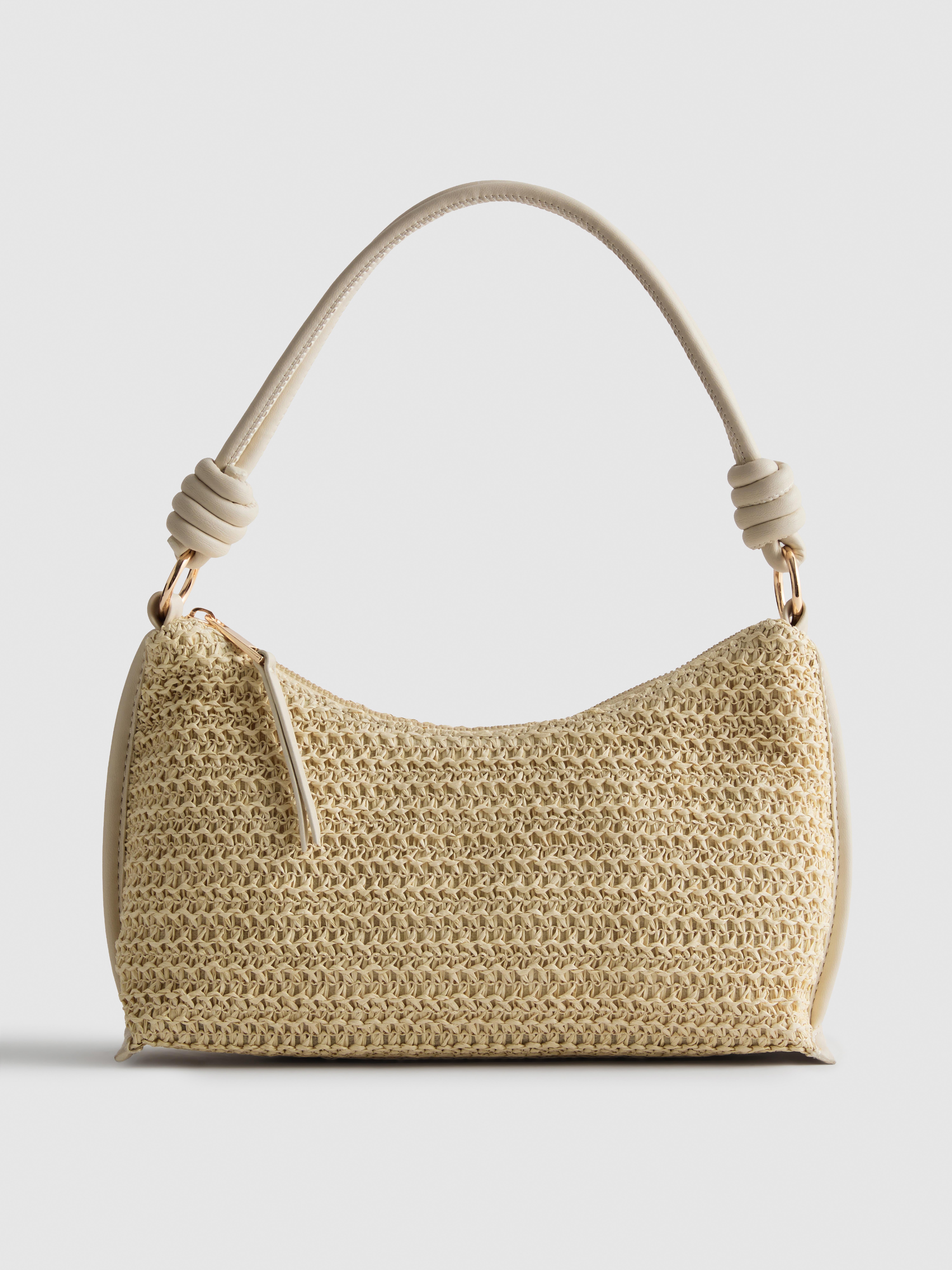 Borsa a spalla intrecciata