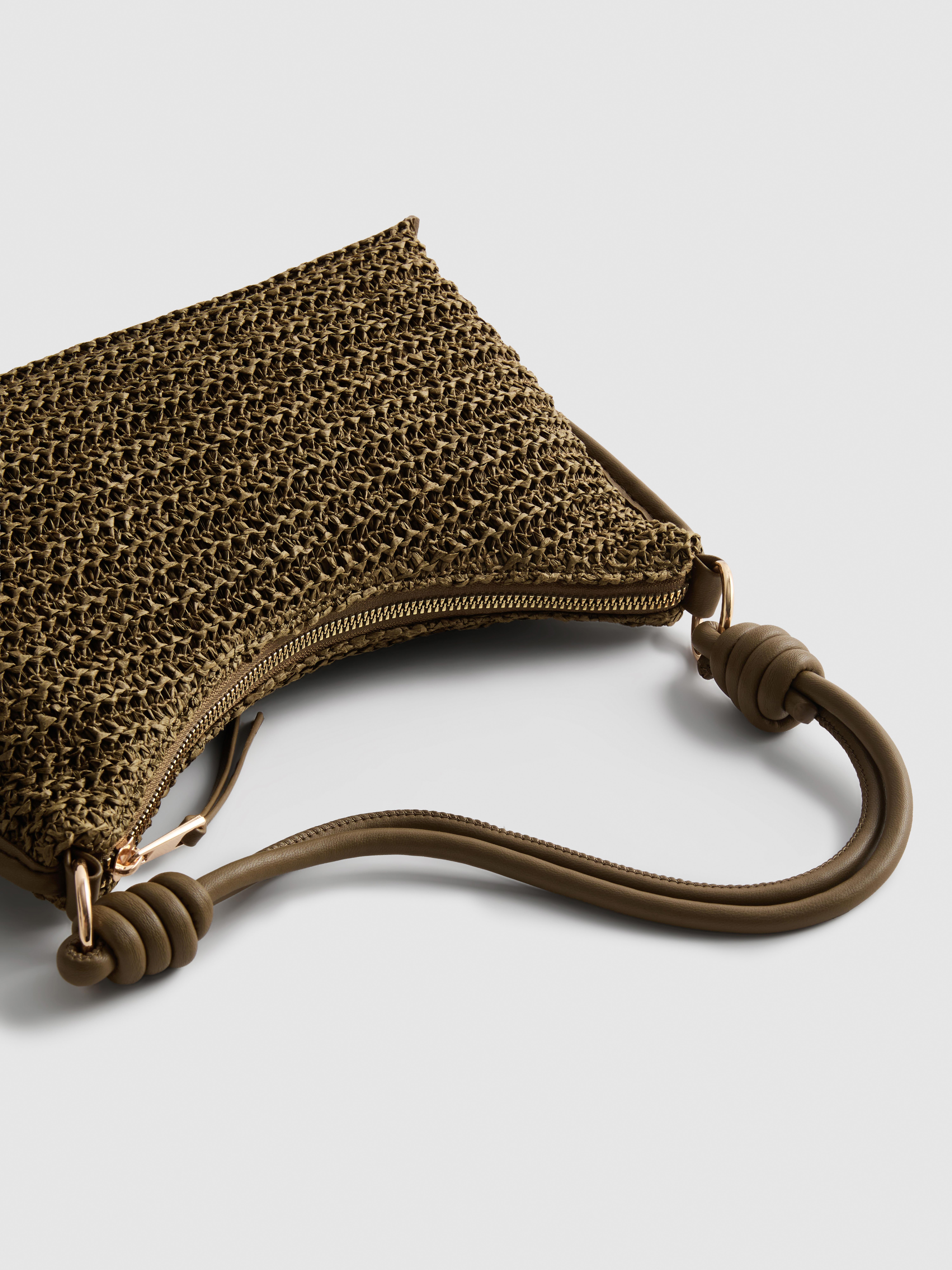 Borsa a spalla intrecciata