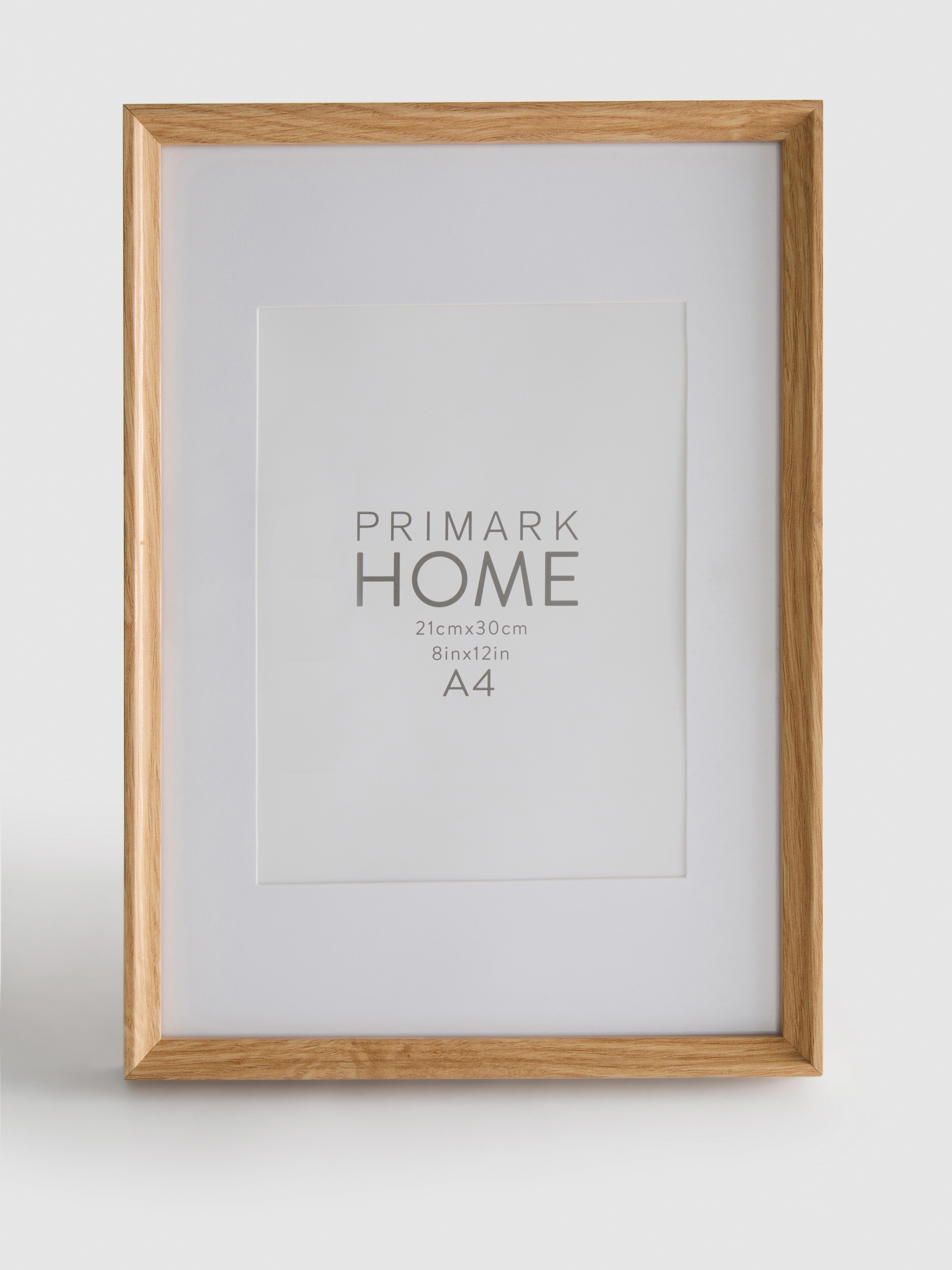 Marco de fotos de madera biselado | A4