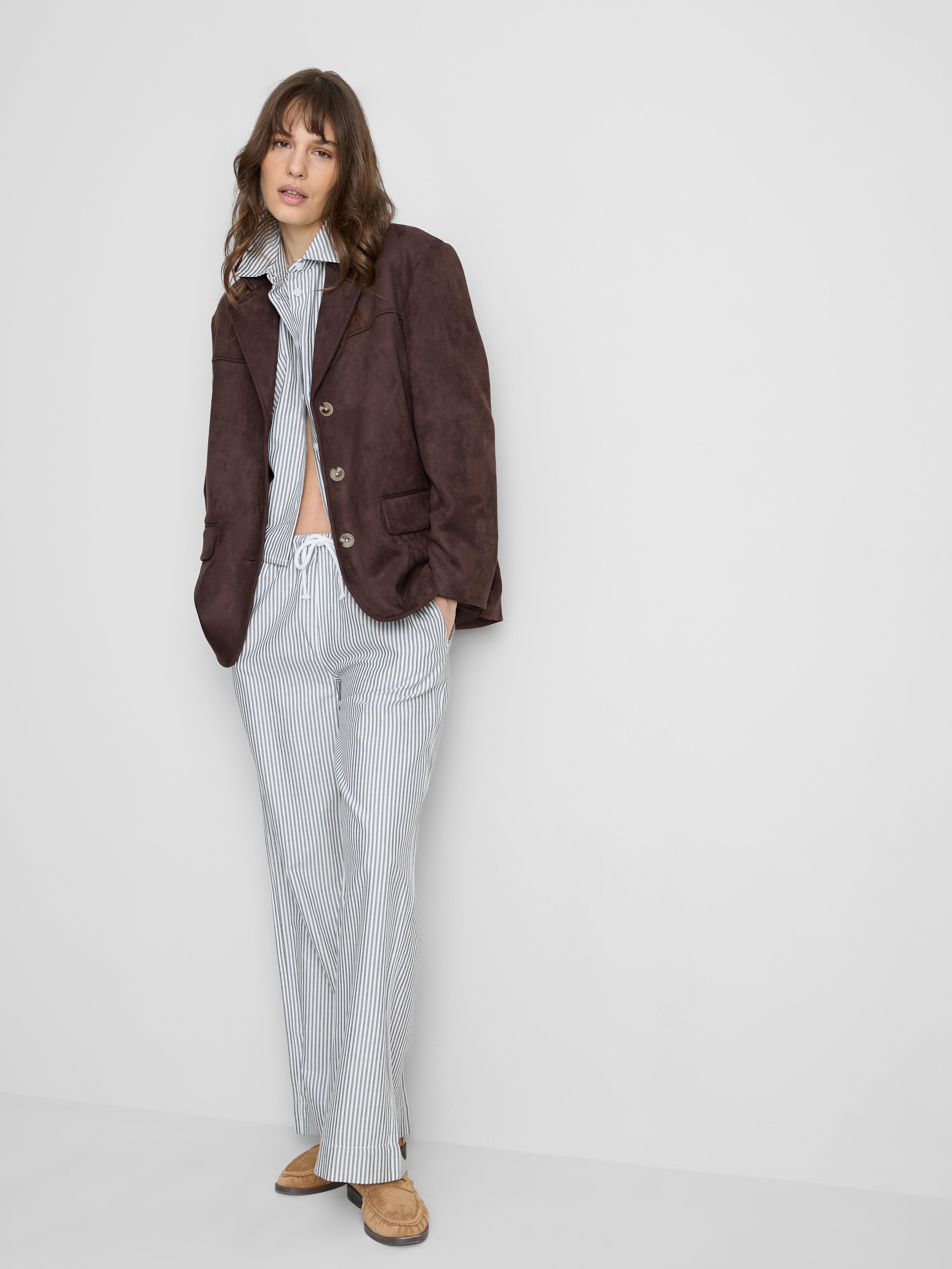 Hose mit Kordelzug und Oxford-Streifen