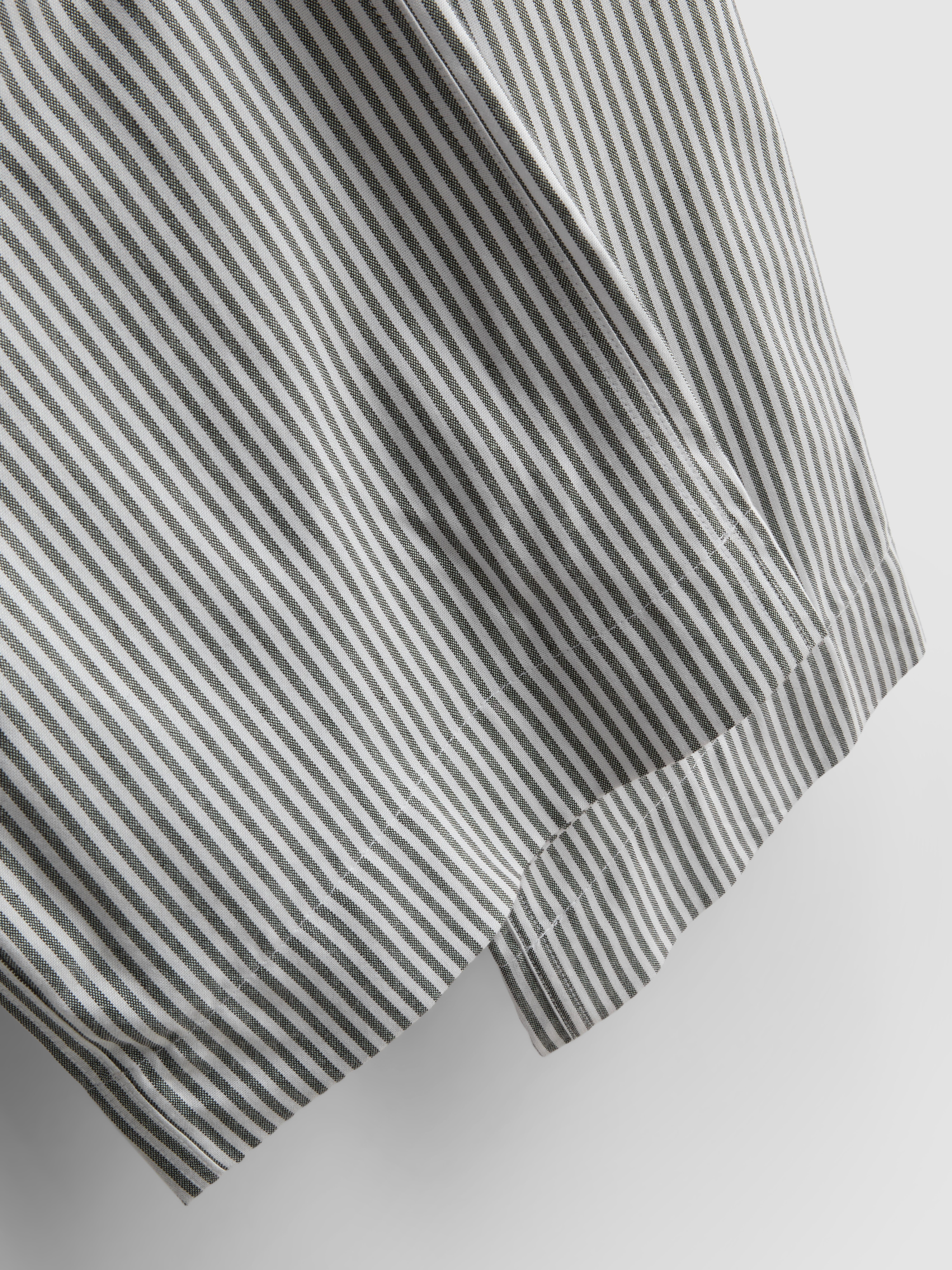 Pantaloni con elastico a righe Oxford
