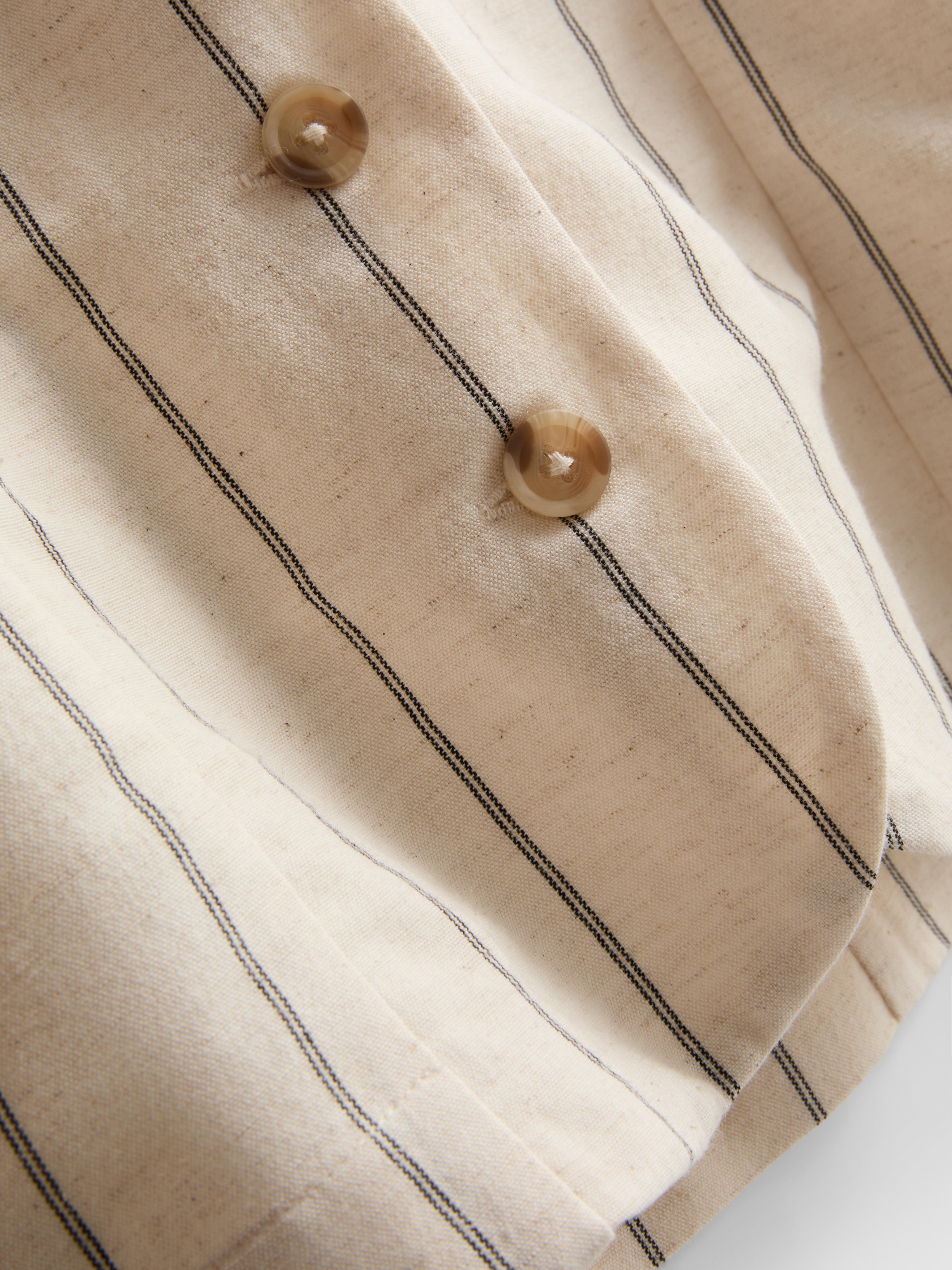 Gilet in misto cotone con bottoni