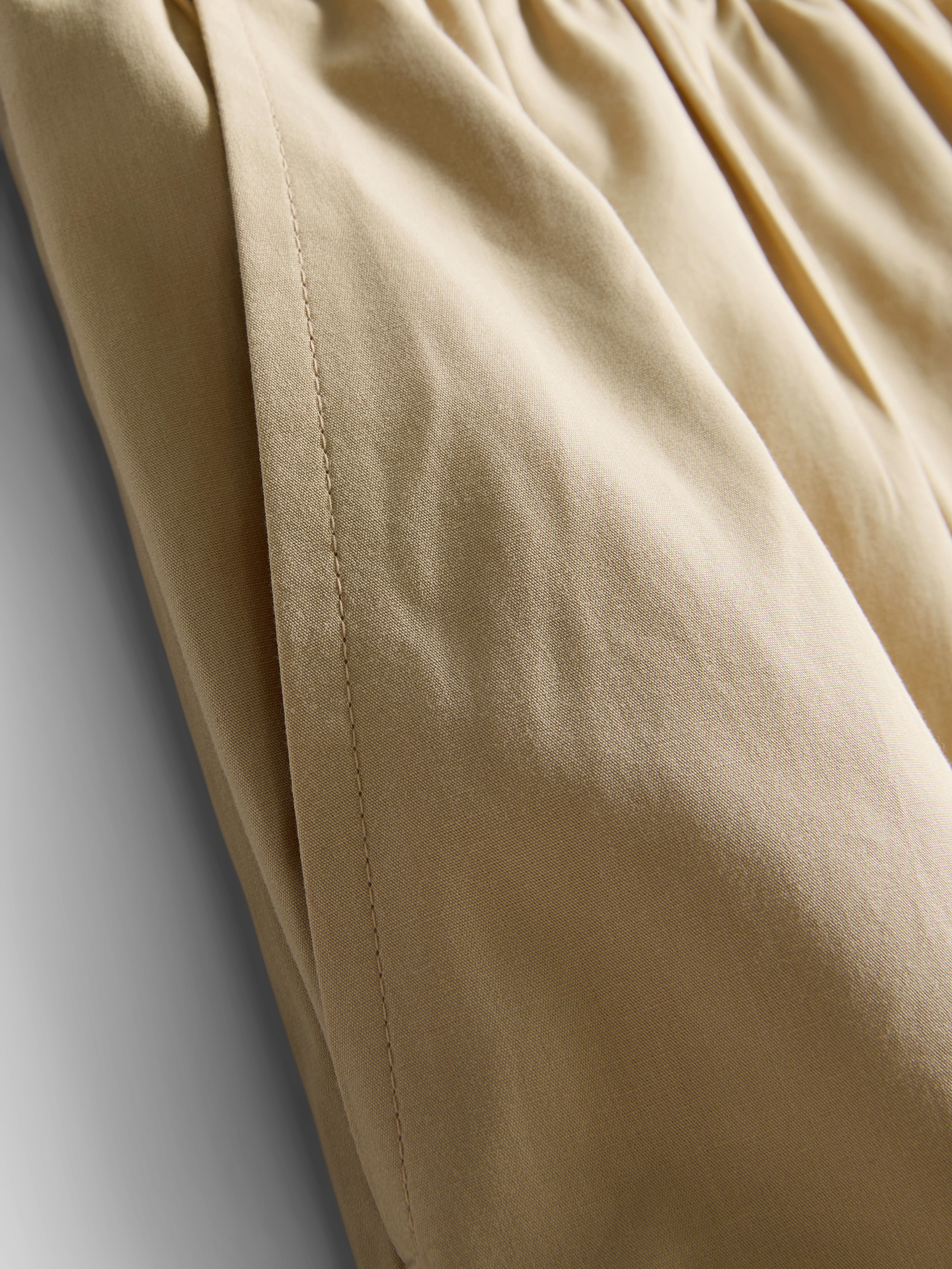 Paper Touch Pleated Barrel Leg Trousers