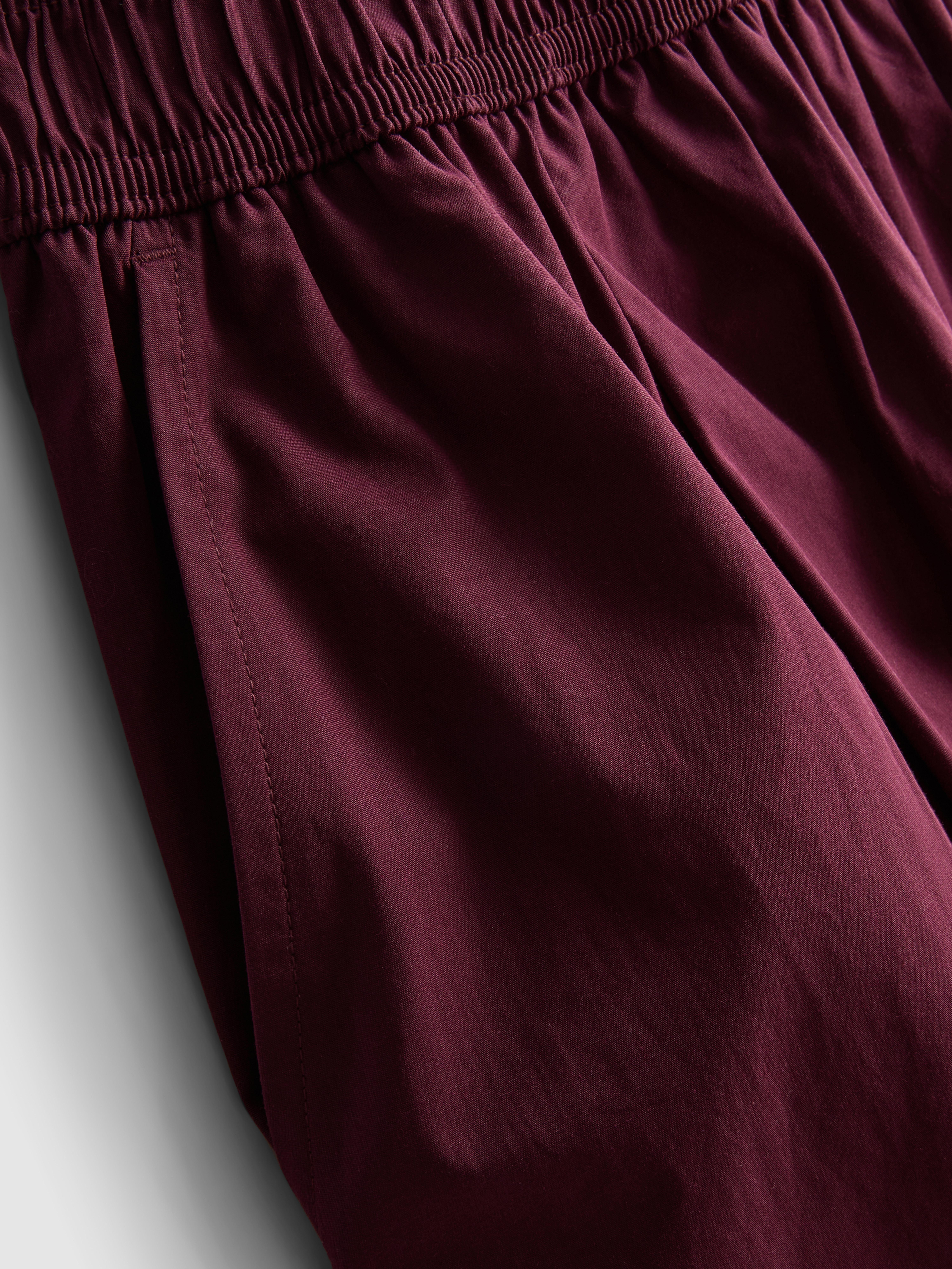 Papertouch broek met geplooide barrel-pijpen