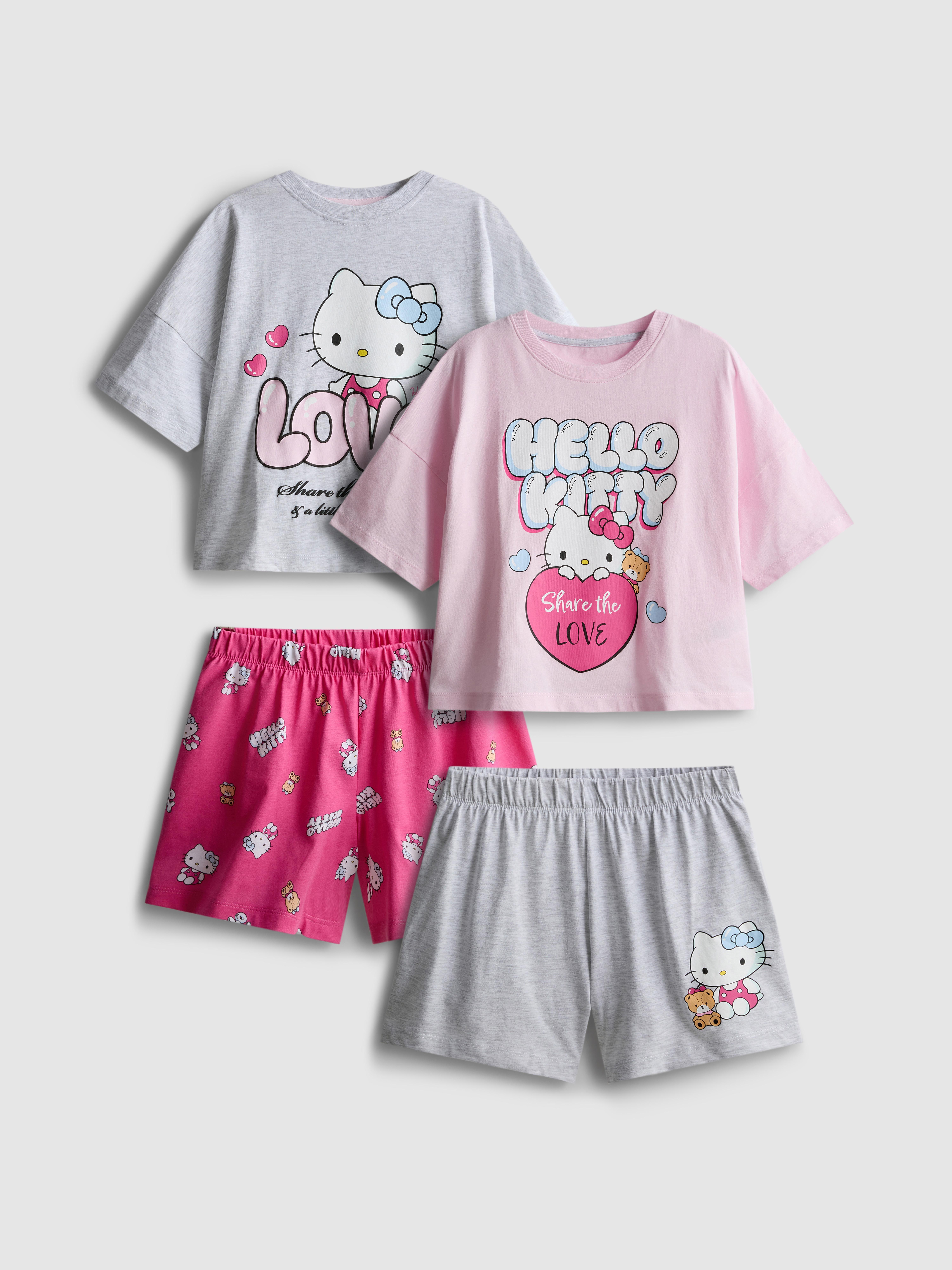 5-15yrs | 2pk Hello Kitty Boxy Short Pyjamas