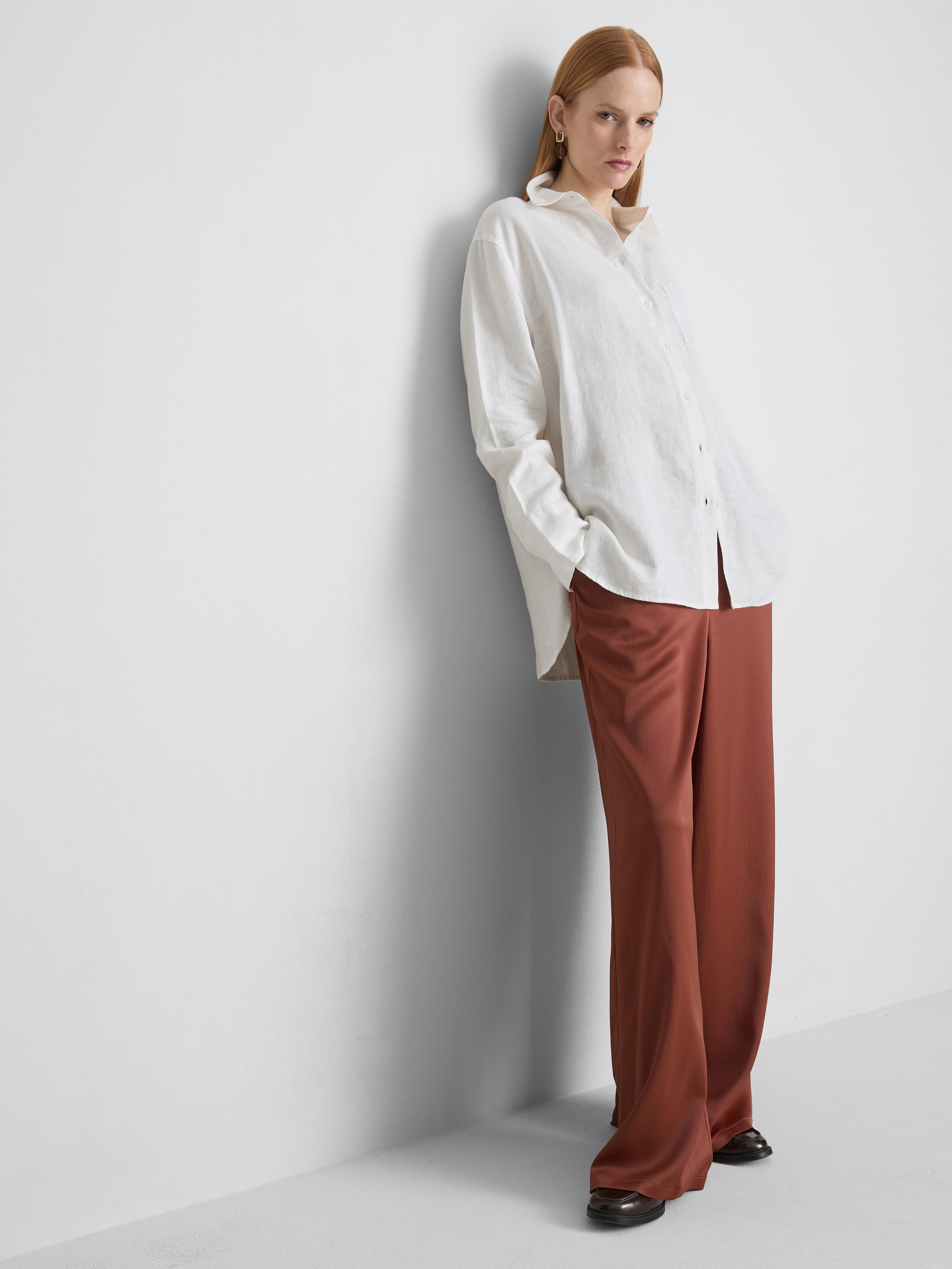 The Edit Classic Linen Shirt White