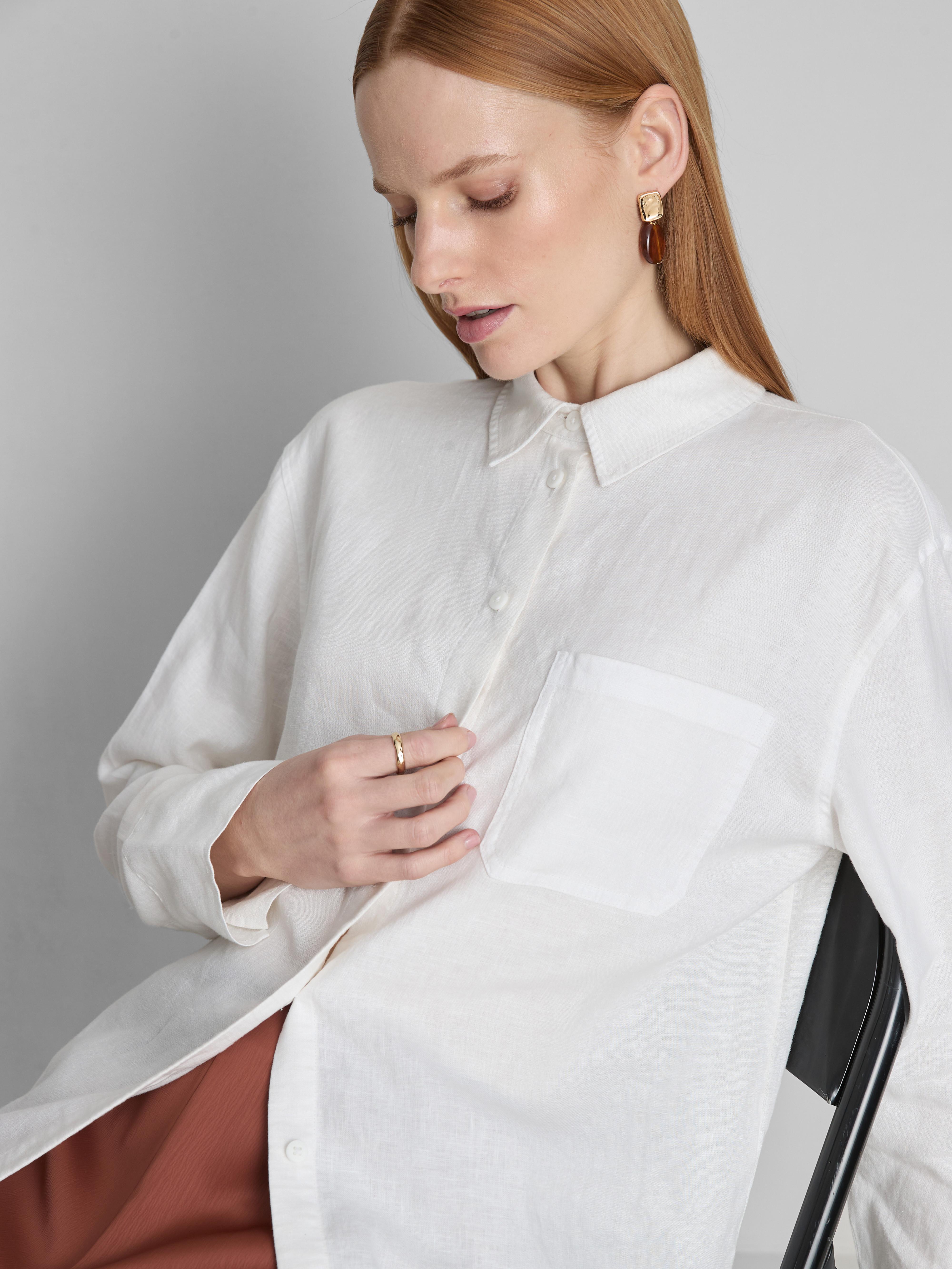 Klassiek linnen overhemd The Edit