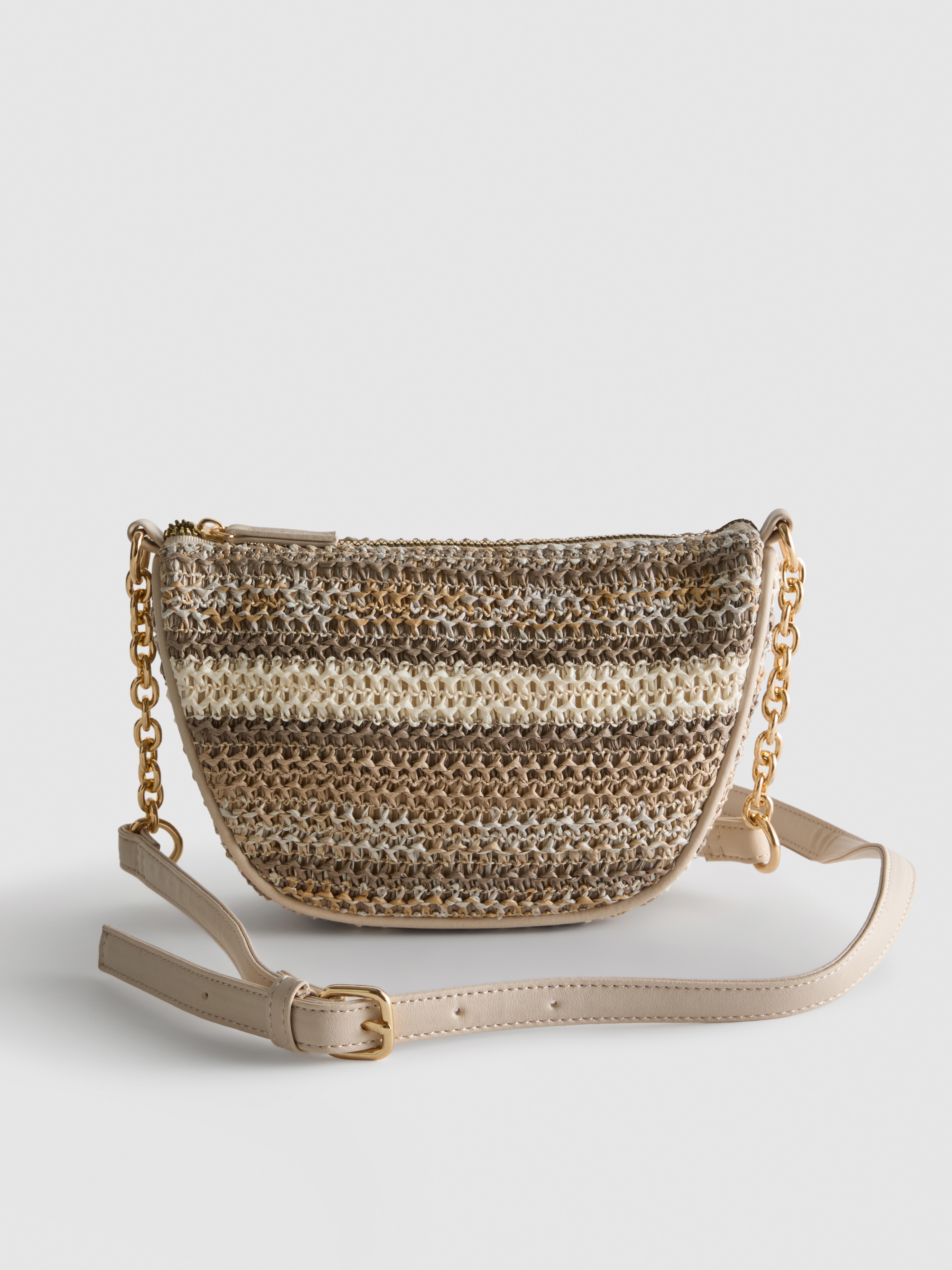 Borsa a tracolla intrecciata