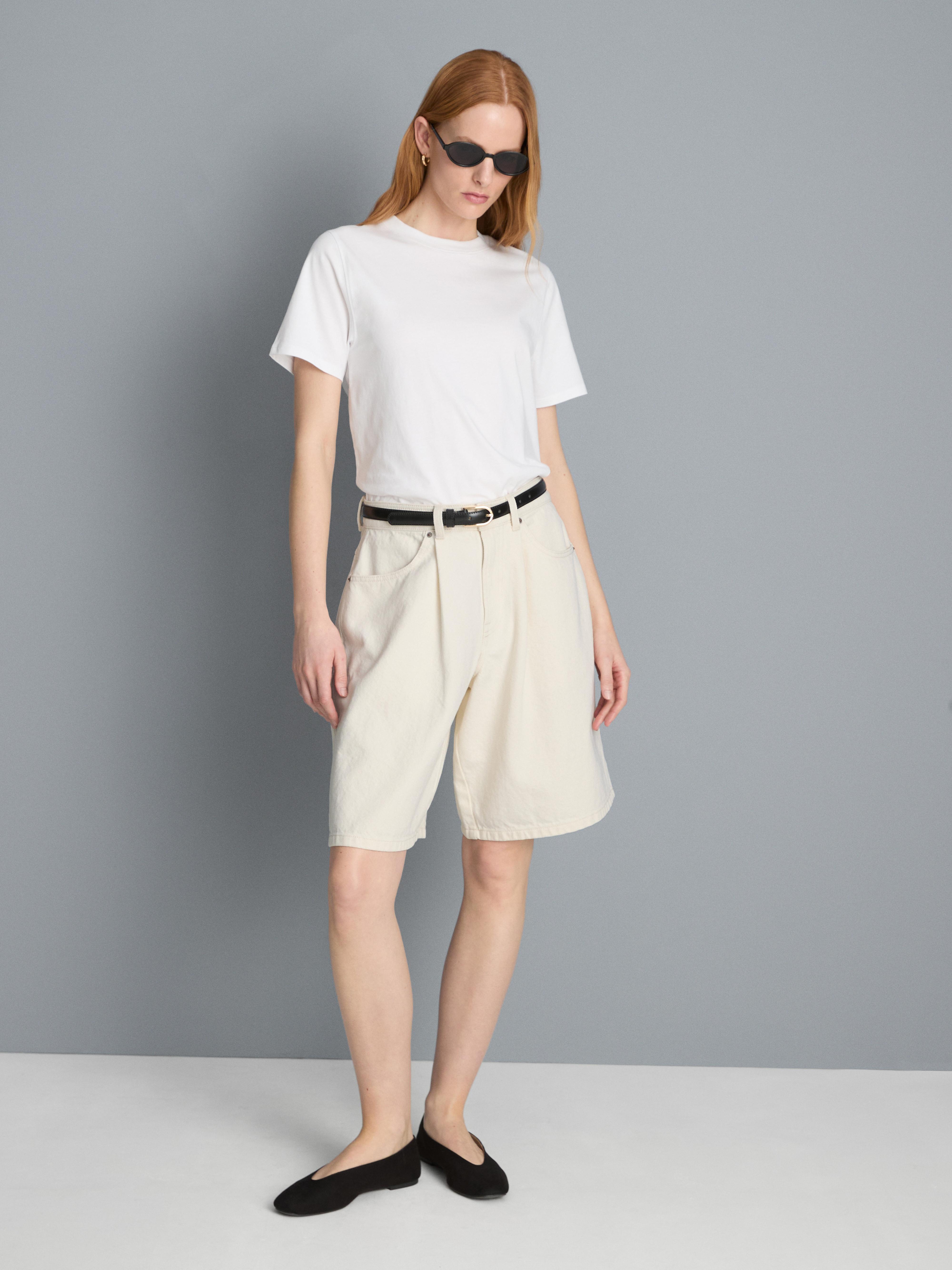 Bermudas vaqueras de algodón