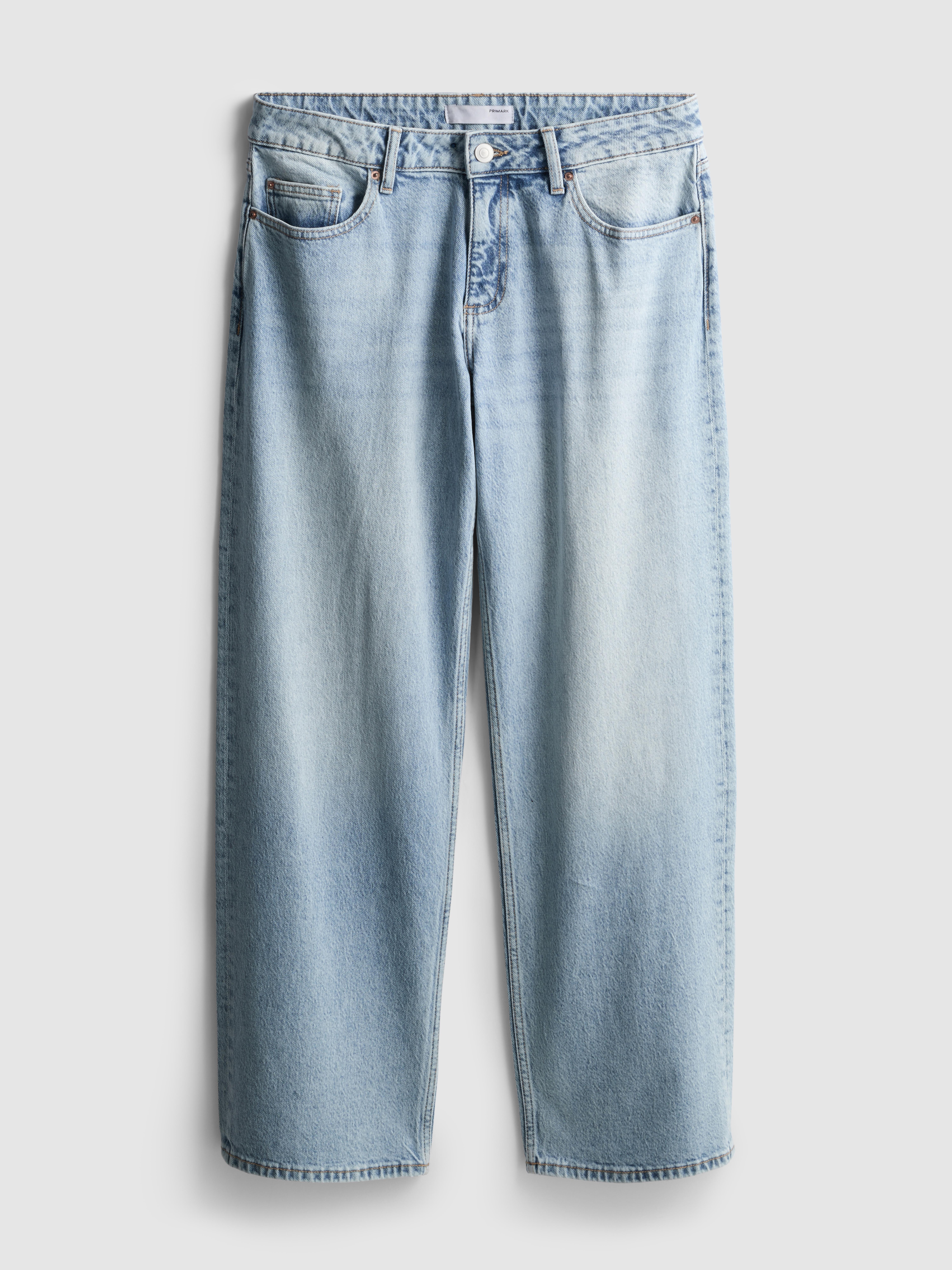 Relaxed Low-Rise Straight-Leg Denim Jeans
