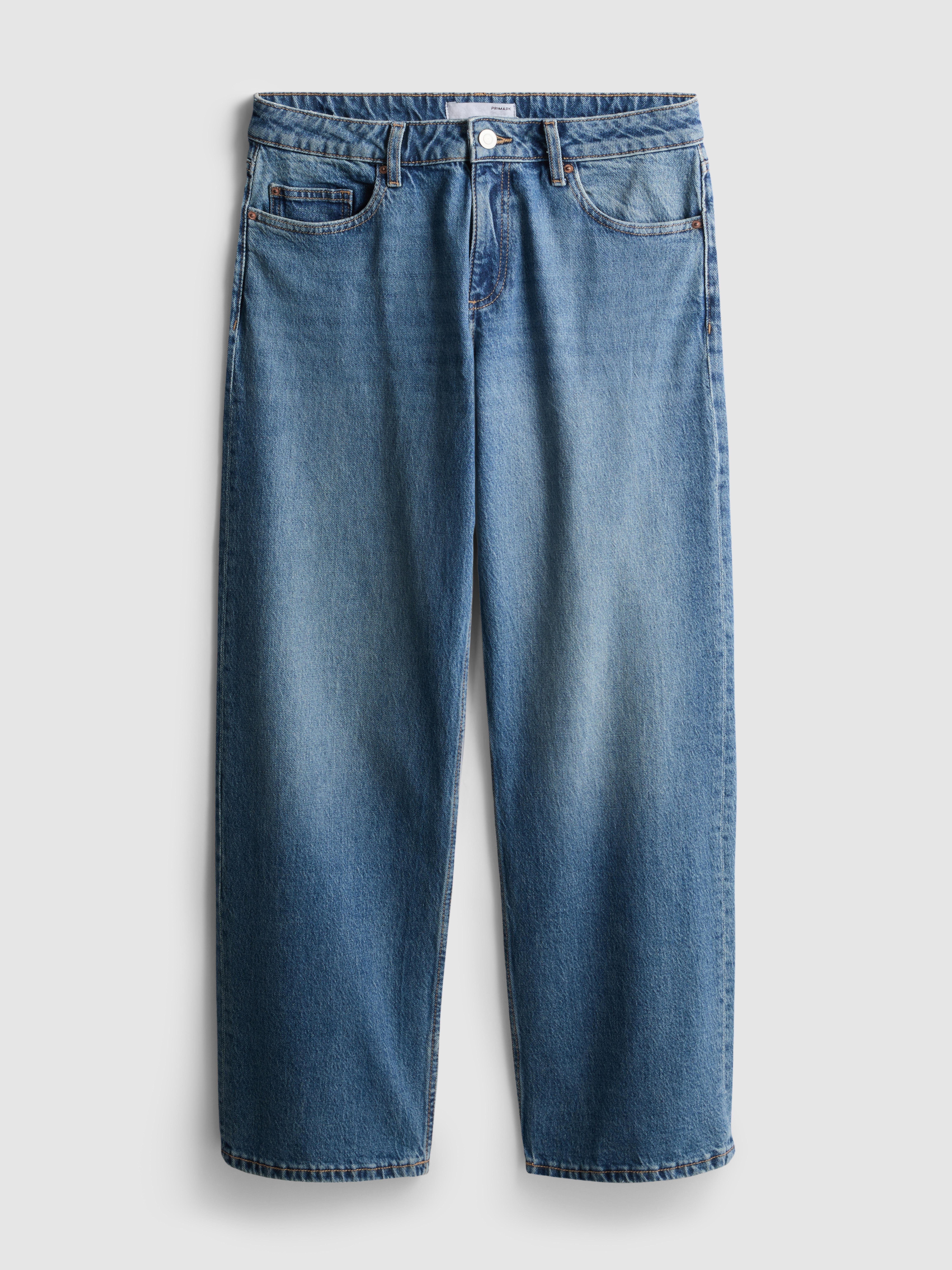 Džíny s rovnými nohavicemi a nízkým pasem