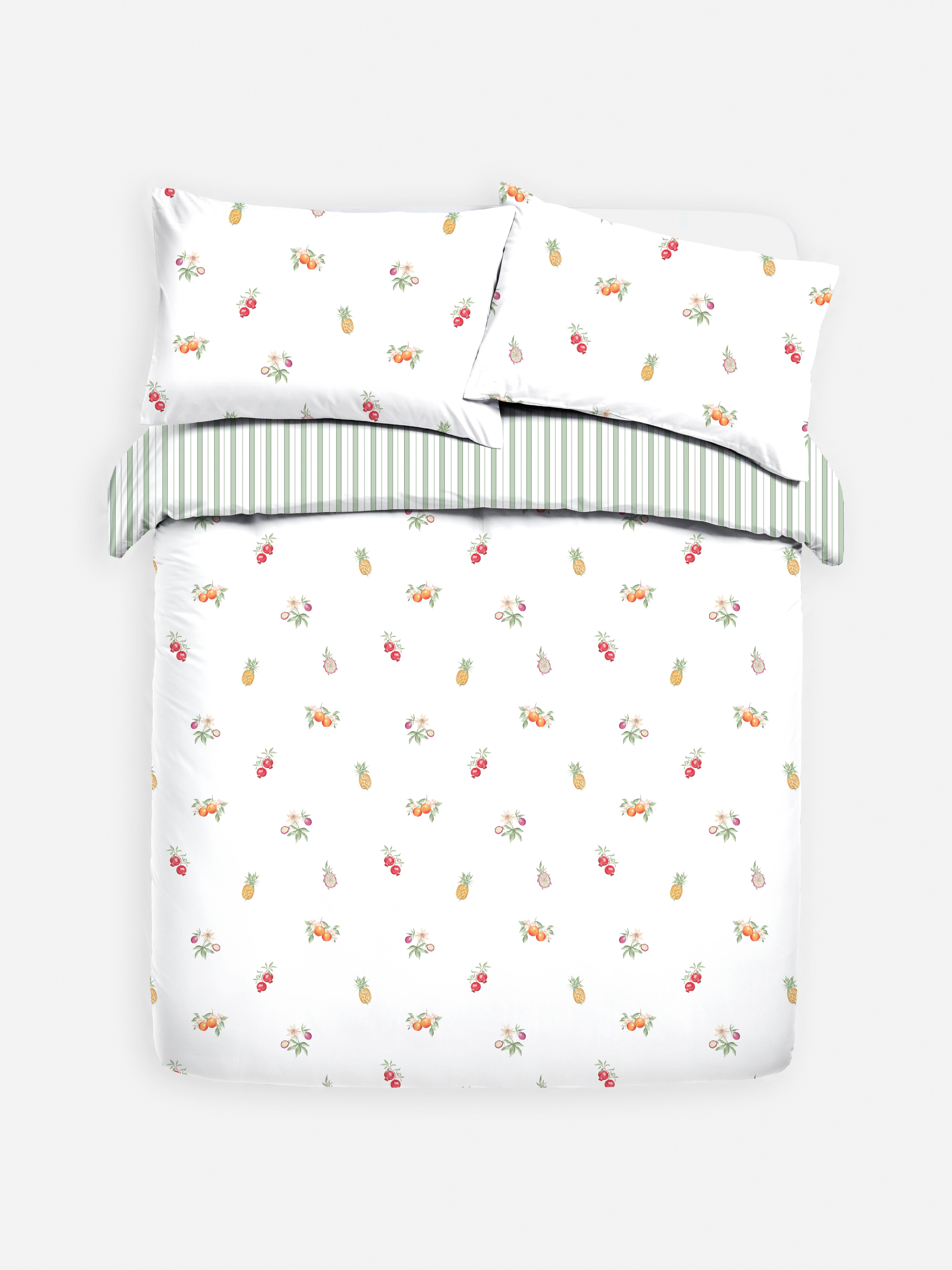 Parure de lit à motif fruité