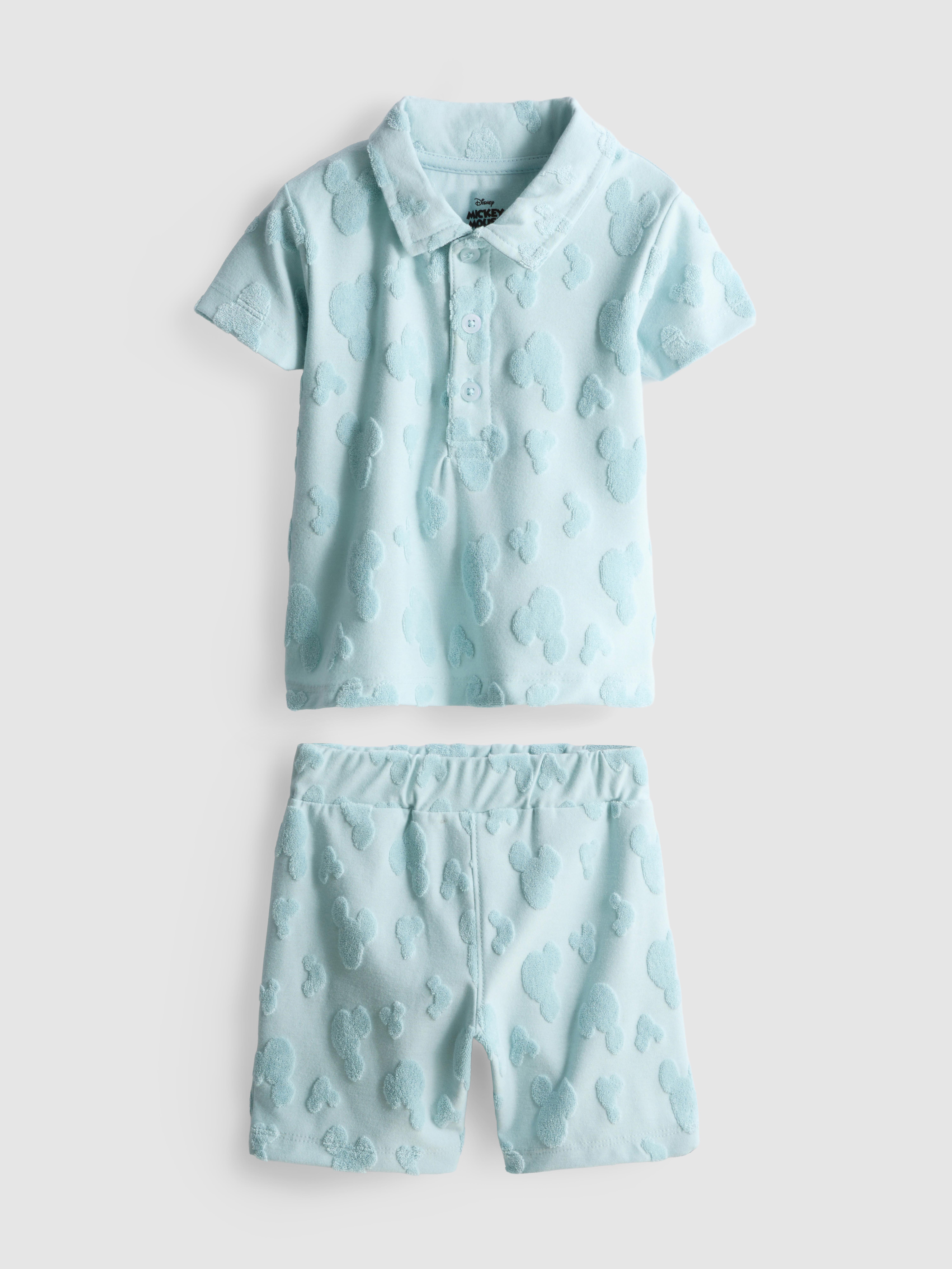 0-36mths | Disney’s Mickey Mouse Terry Shirt and Shorts Set