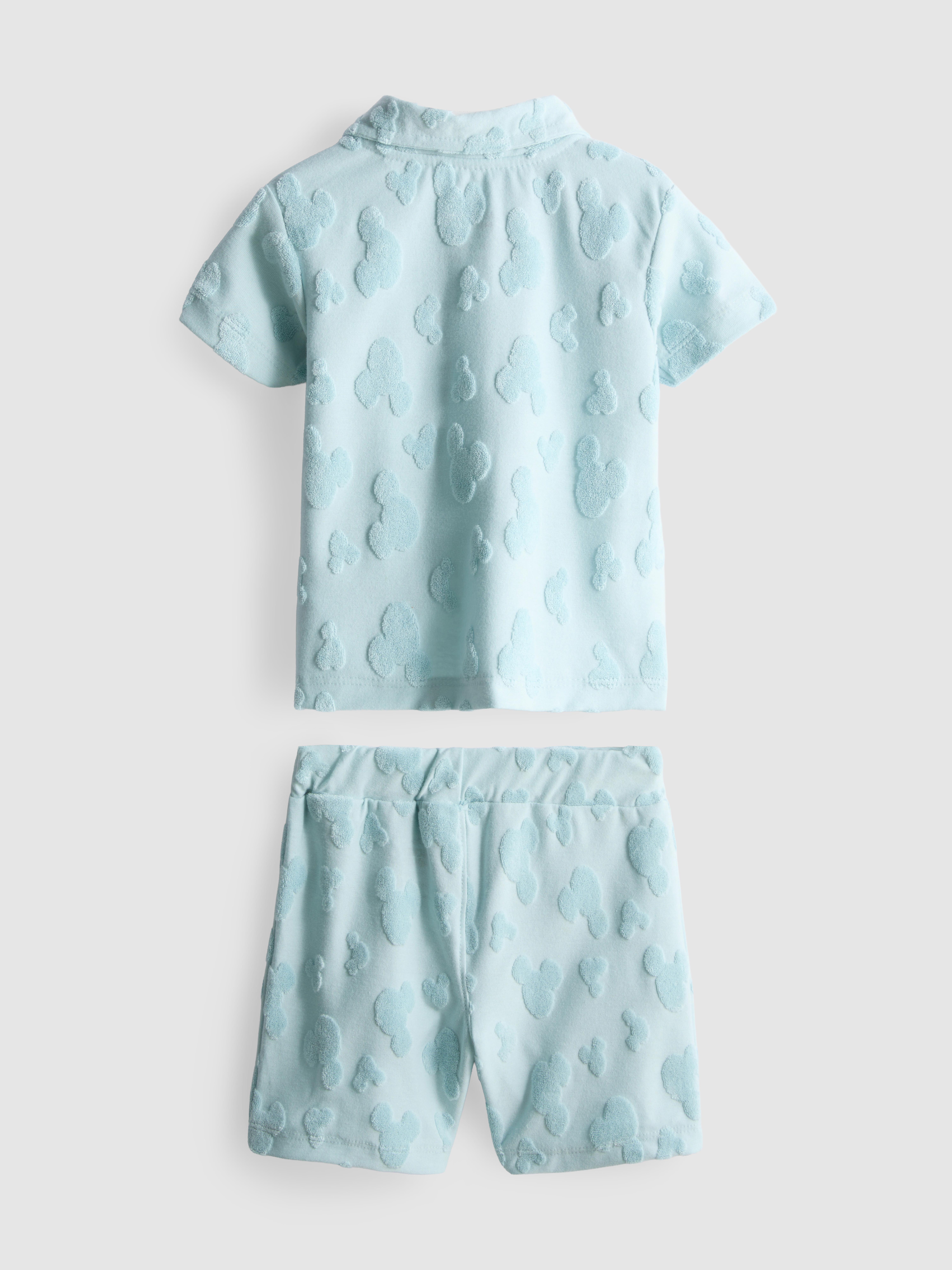 0-36mths | Disney’s Mickey Mouse Terry Shirt and Shorts Set