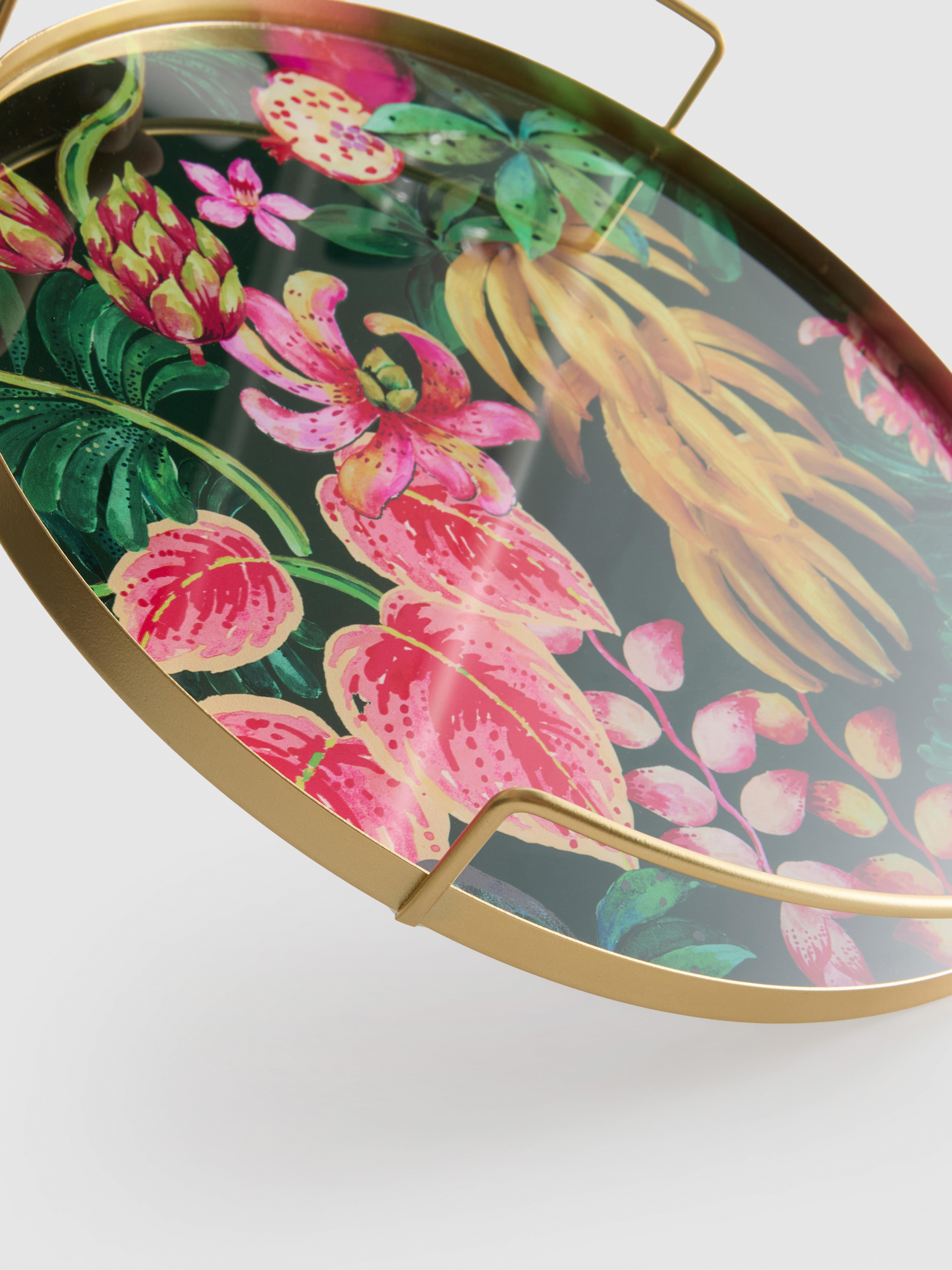 Tabuleiro redondo fruta tropical