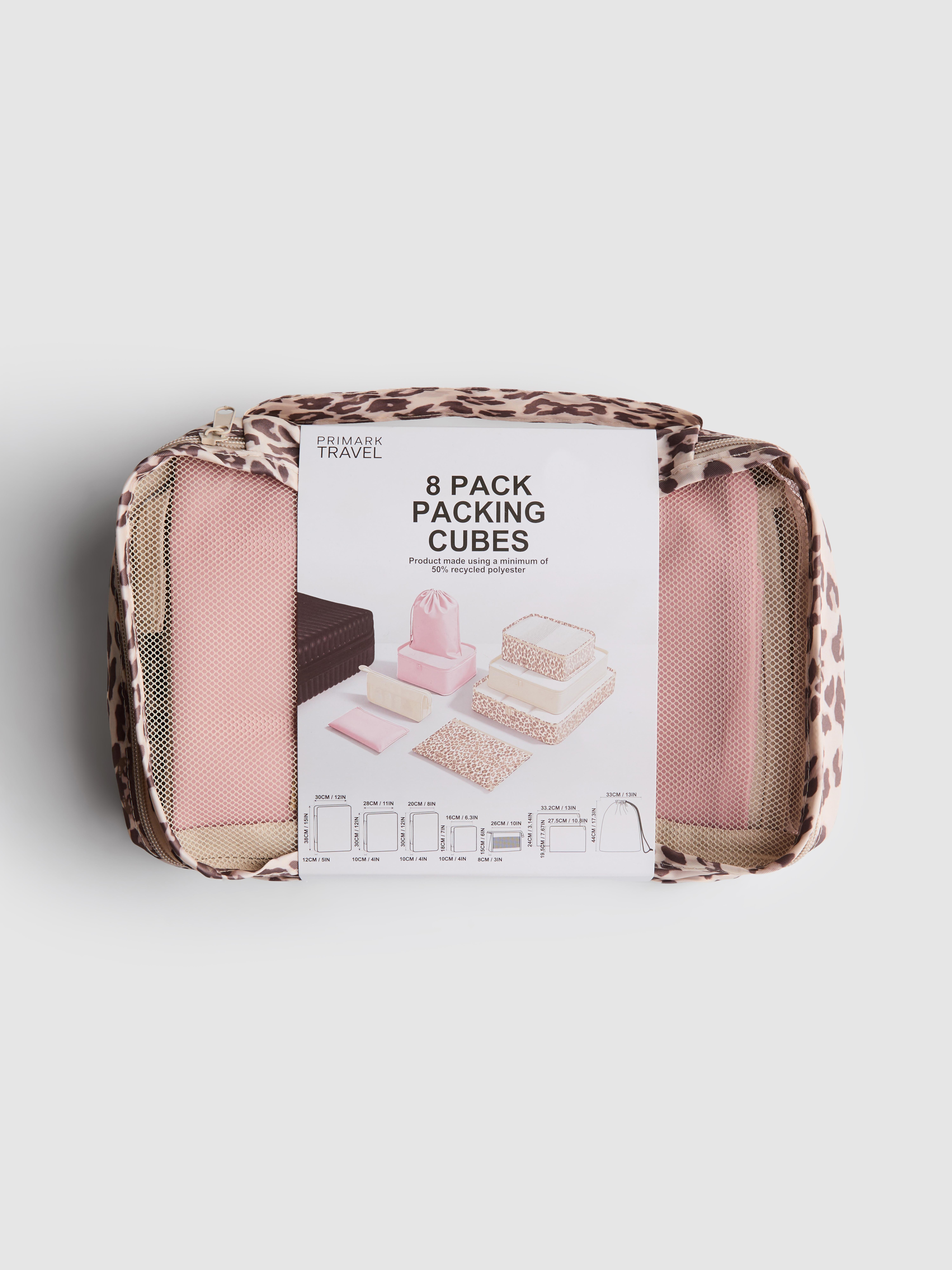 Packwürfel mit Leopardenmuster, 8er-Pack