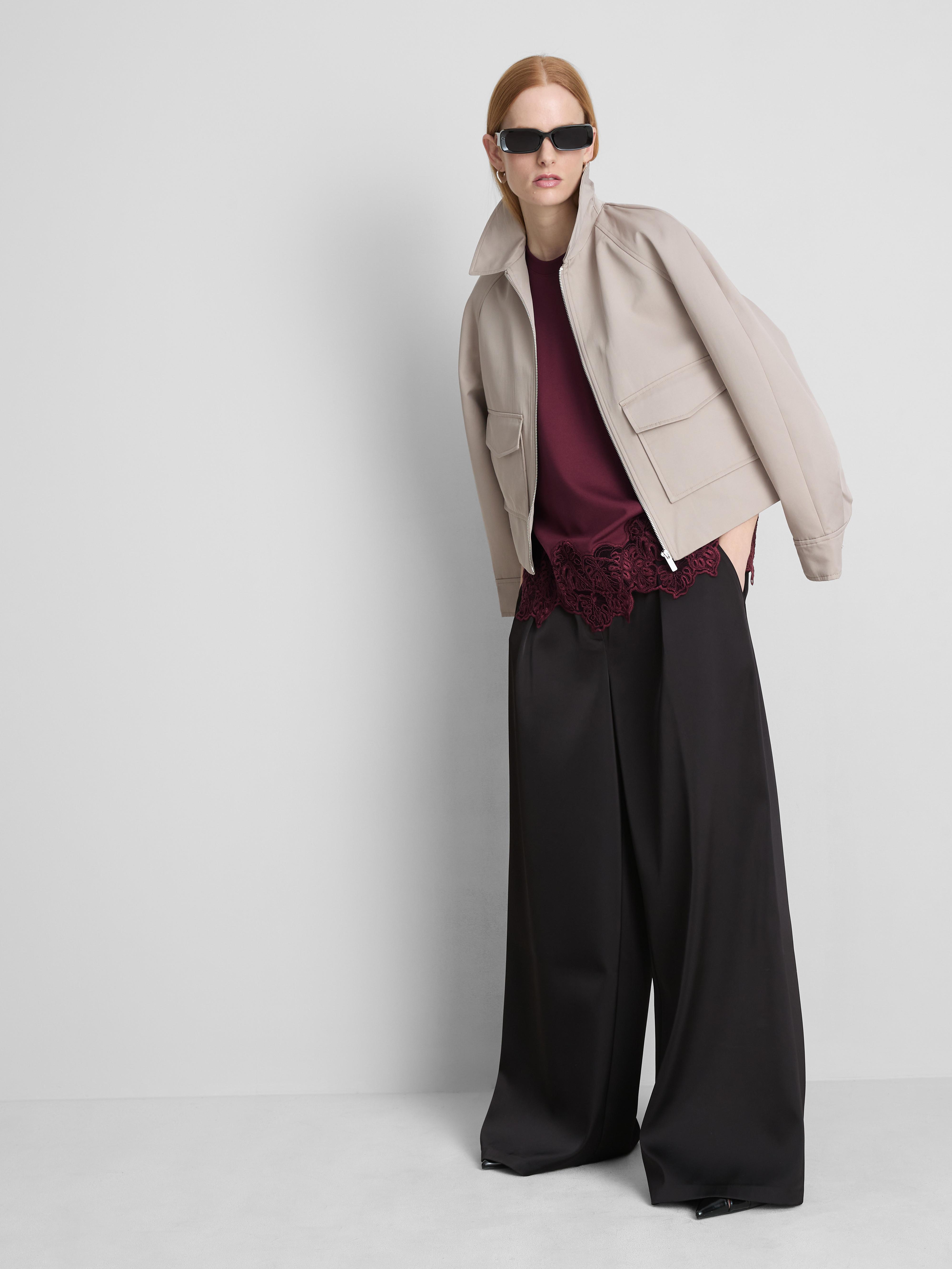 The Edit Lace Hem Tee