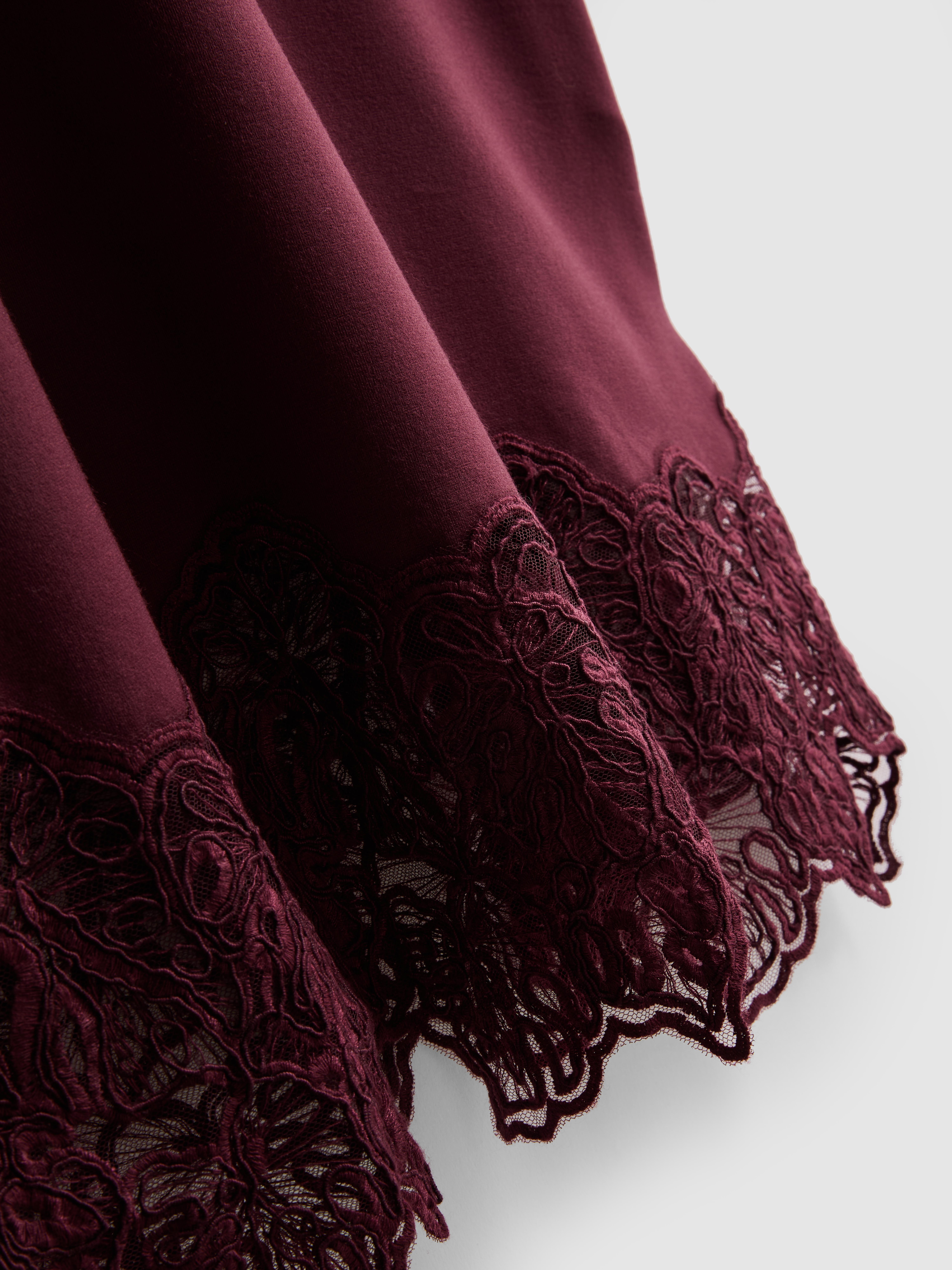 The Edit Lace Hem Tee