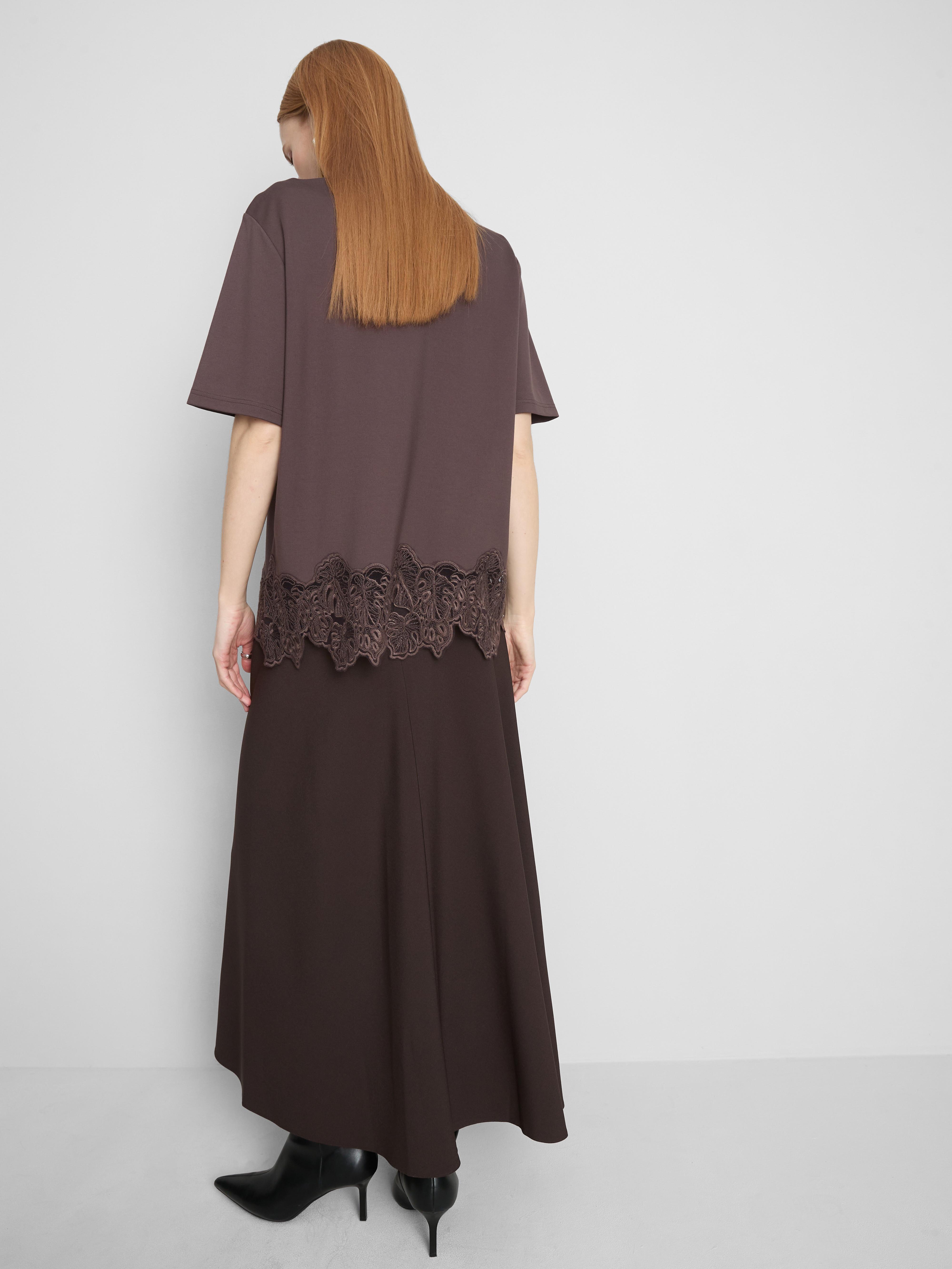 The Edit Lace Hem Tee
