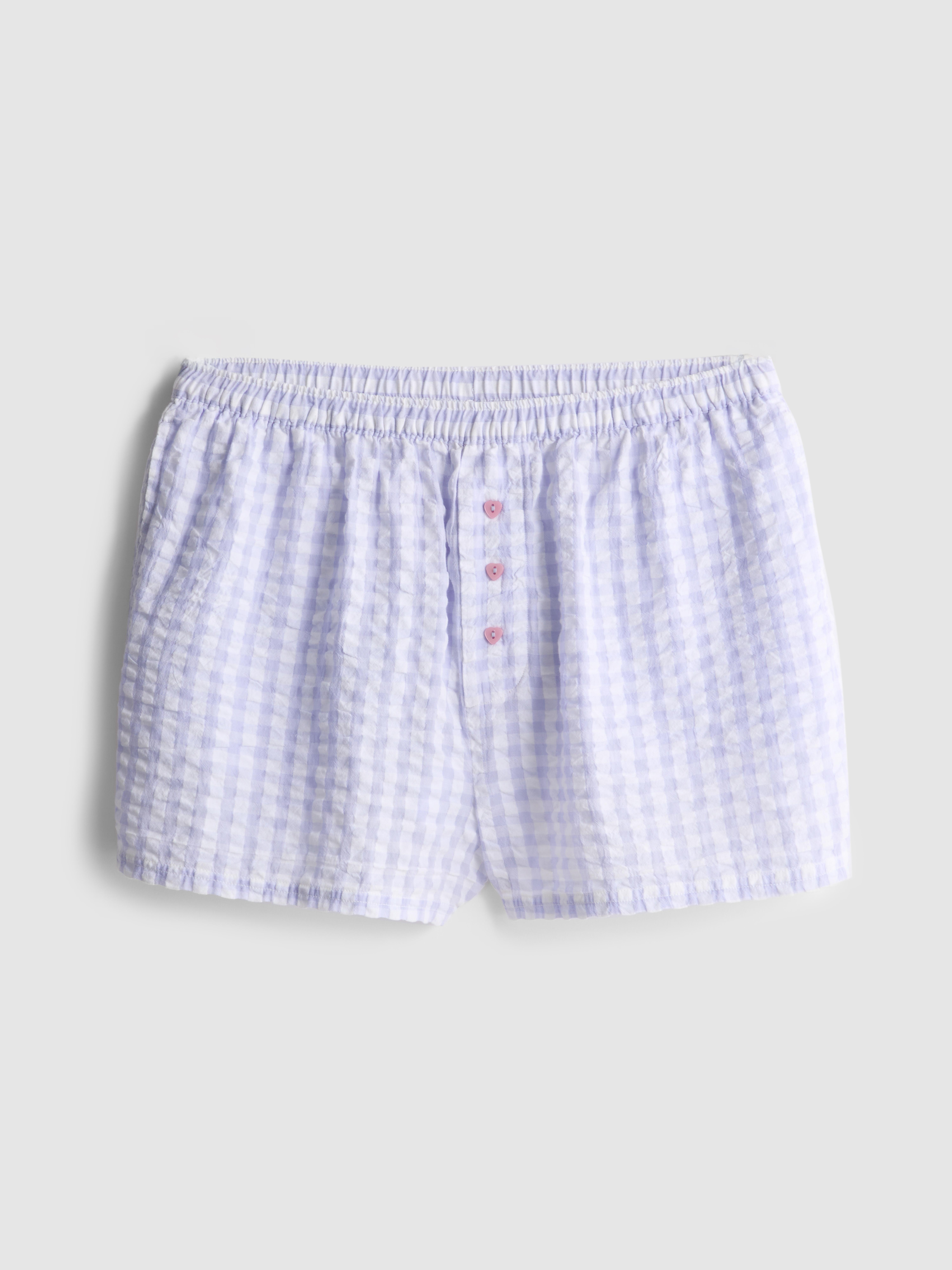 Love To Lounge Gingham Woven Pyjama Shorts