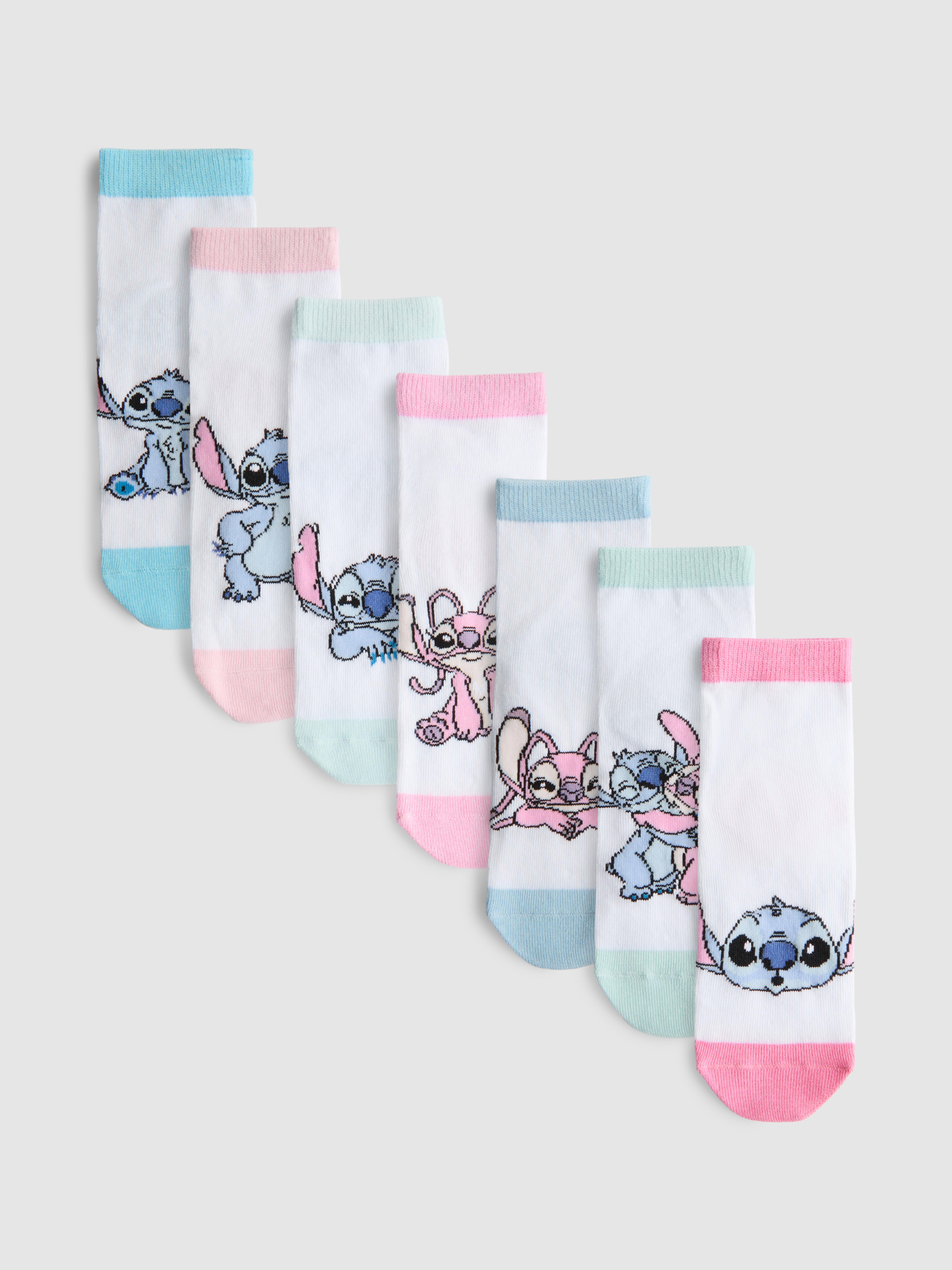 7 párů nízkých ponožek Disney Stitch
