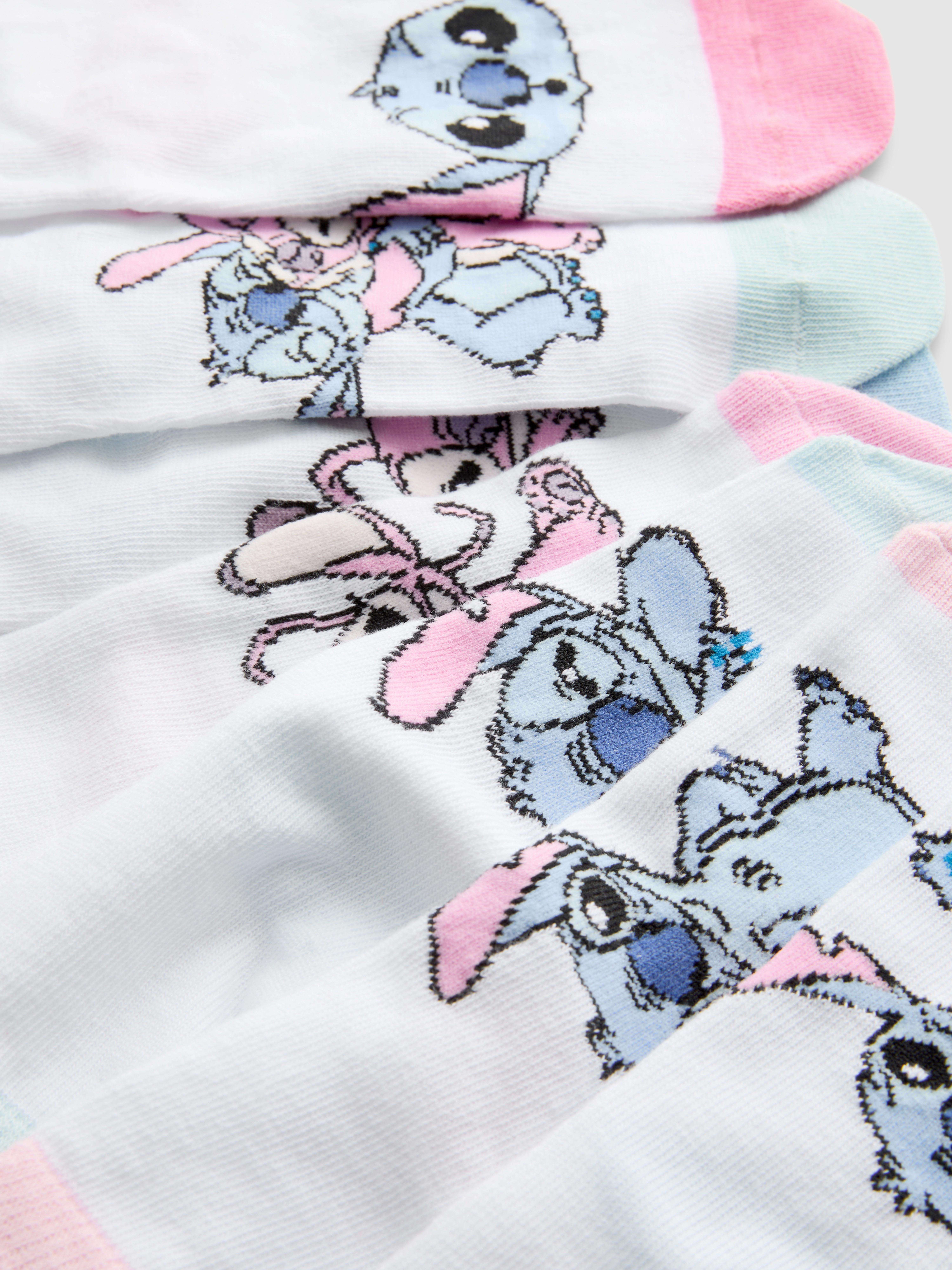 7pk Disney’s Stitch Quarter Socks