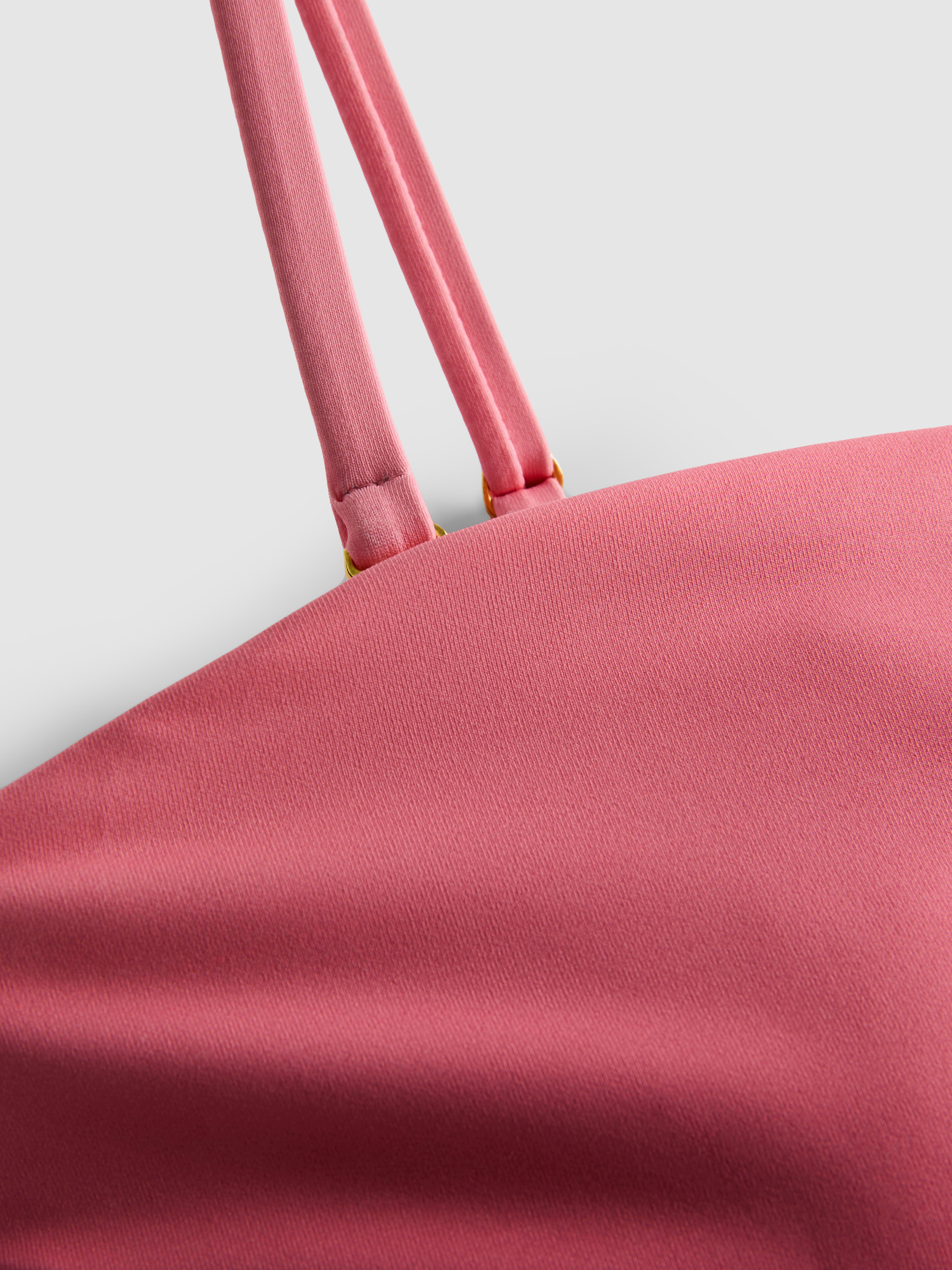 Maillot de bain bandeau gainant froncé dégradé