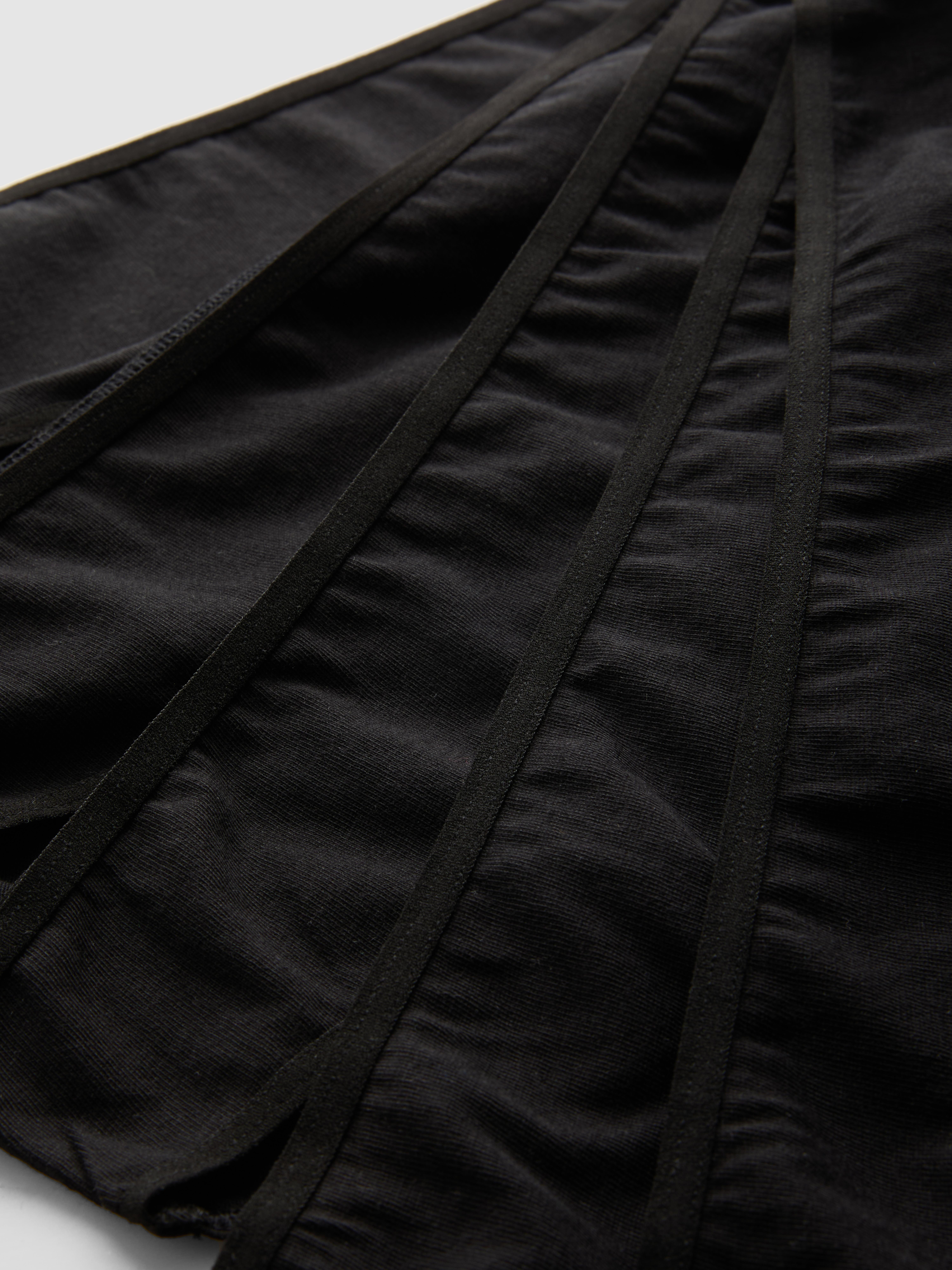 5pk Pure Cotton Black Mini Briefs