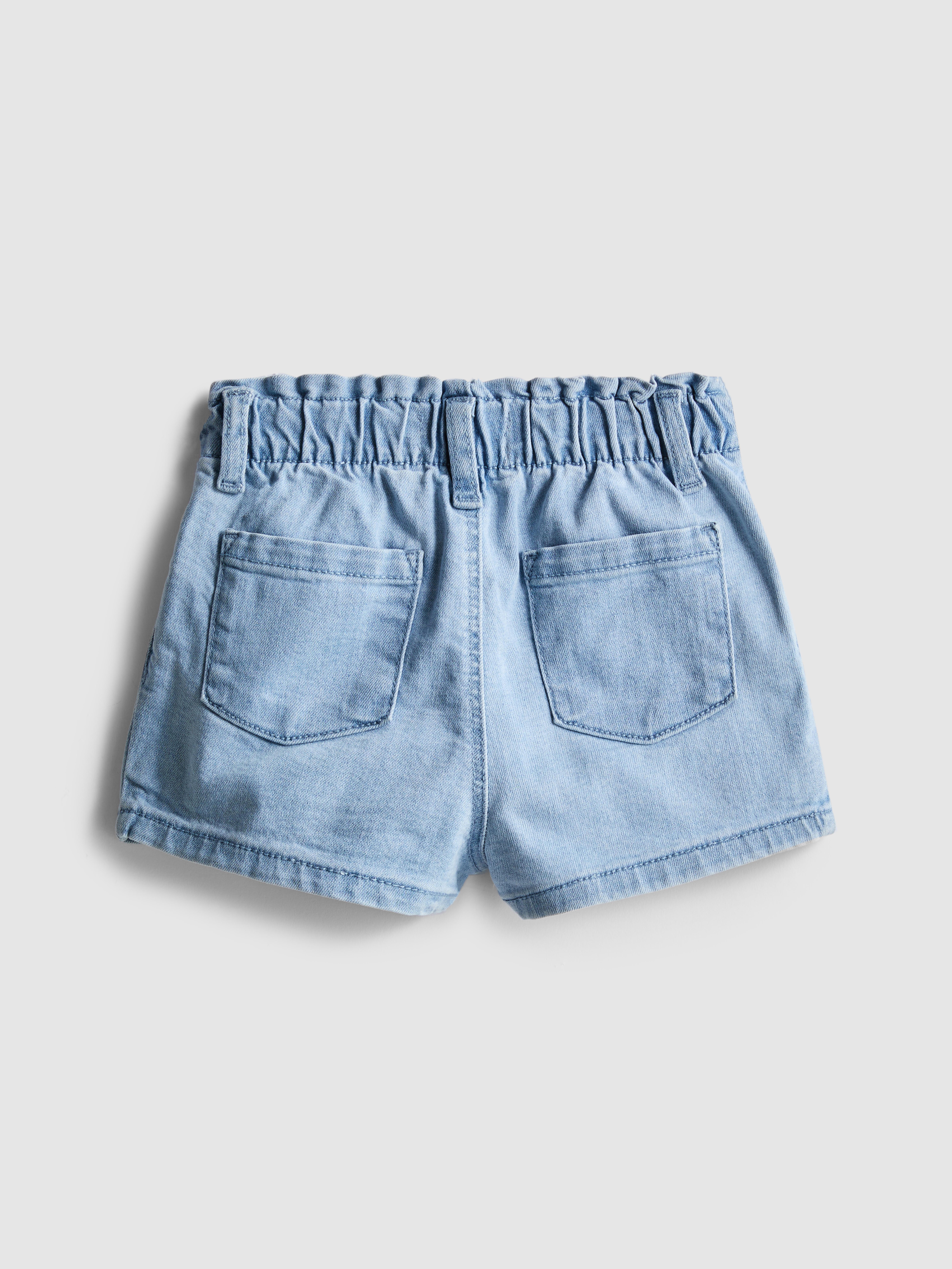 0-36 mesi | Pantaloncini denim a sacchetto ricamati
