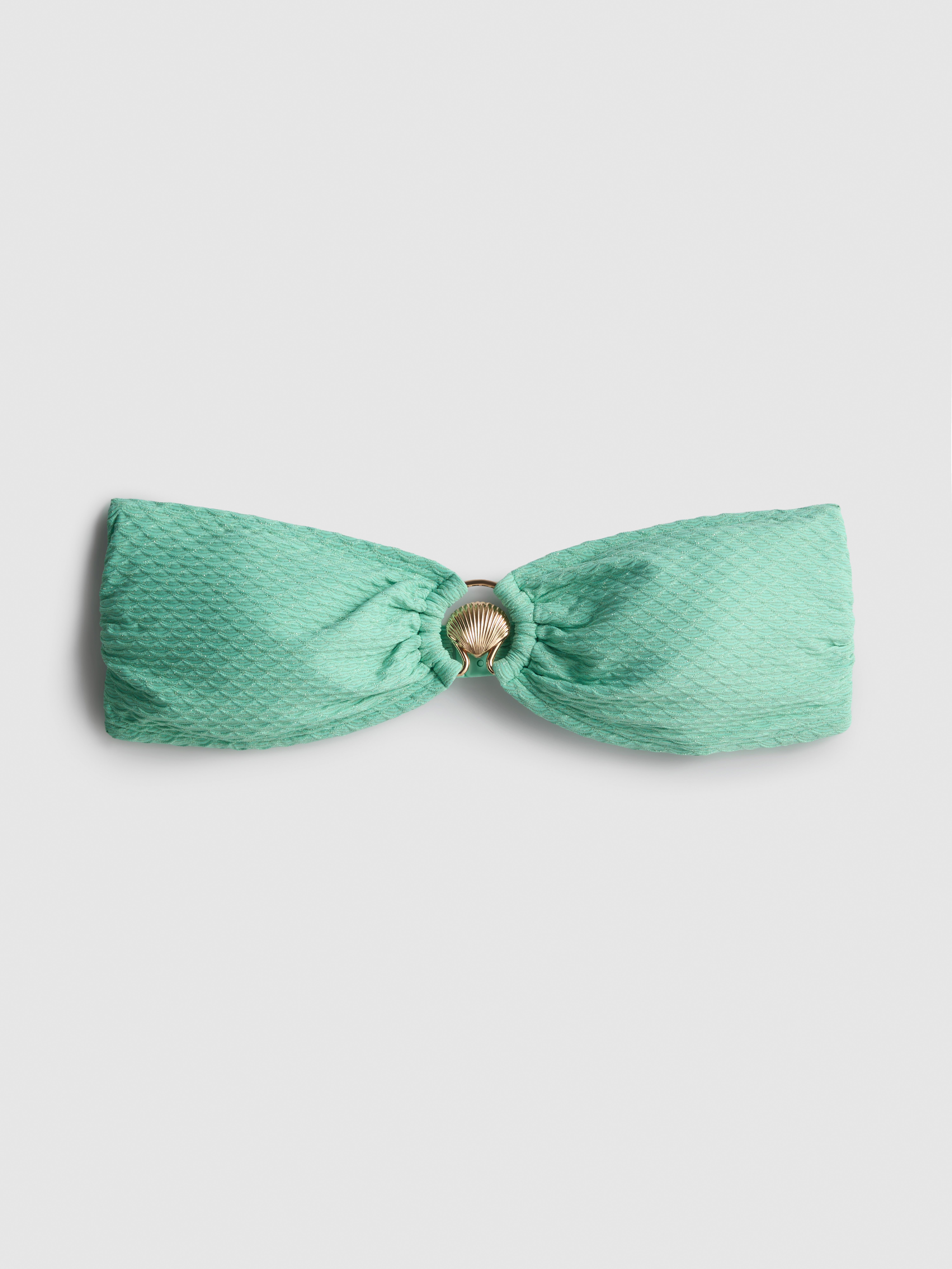 Haut de bikini bandeau à coquillage