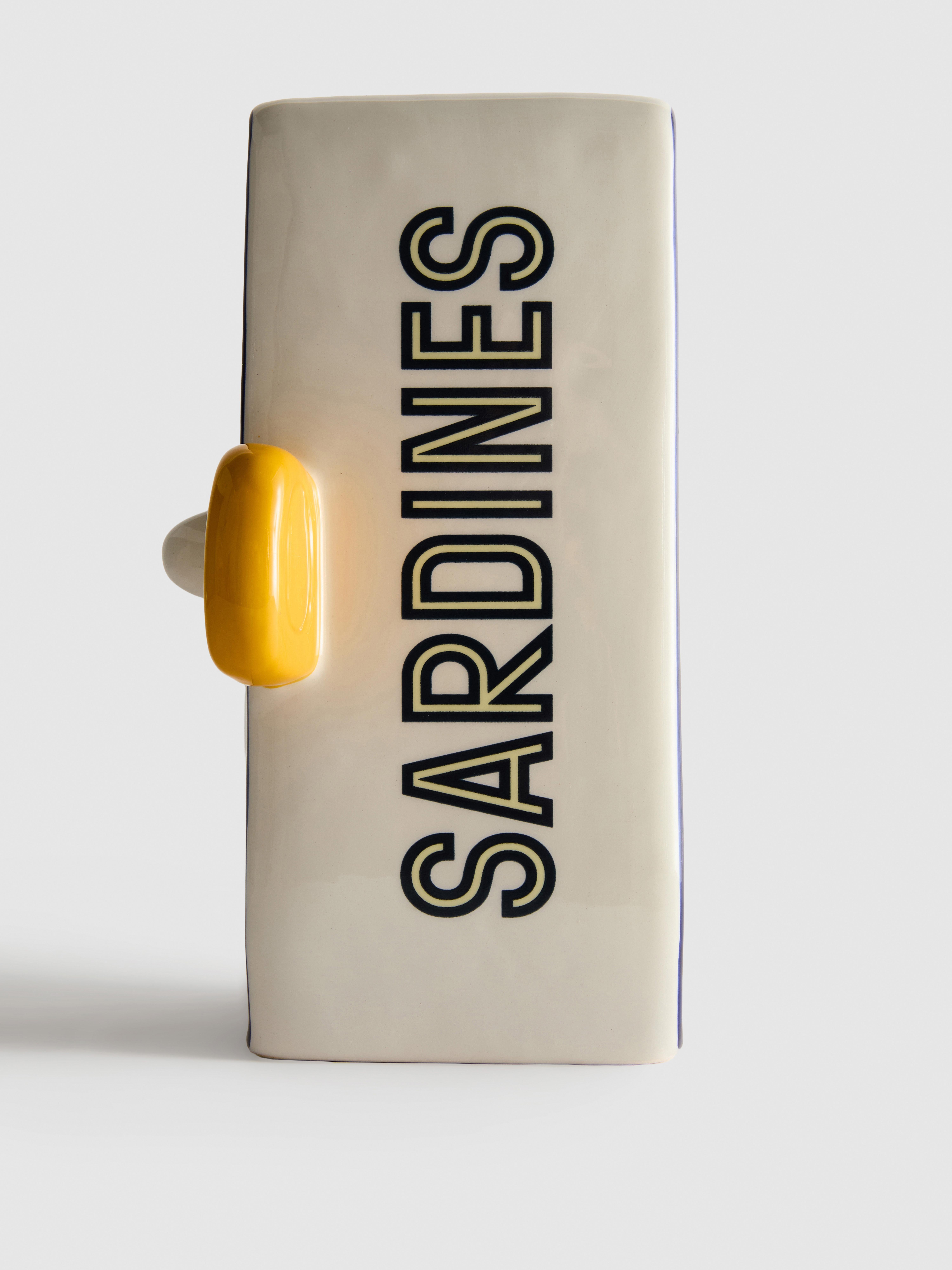 Ceramic Sardine Tin Vase