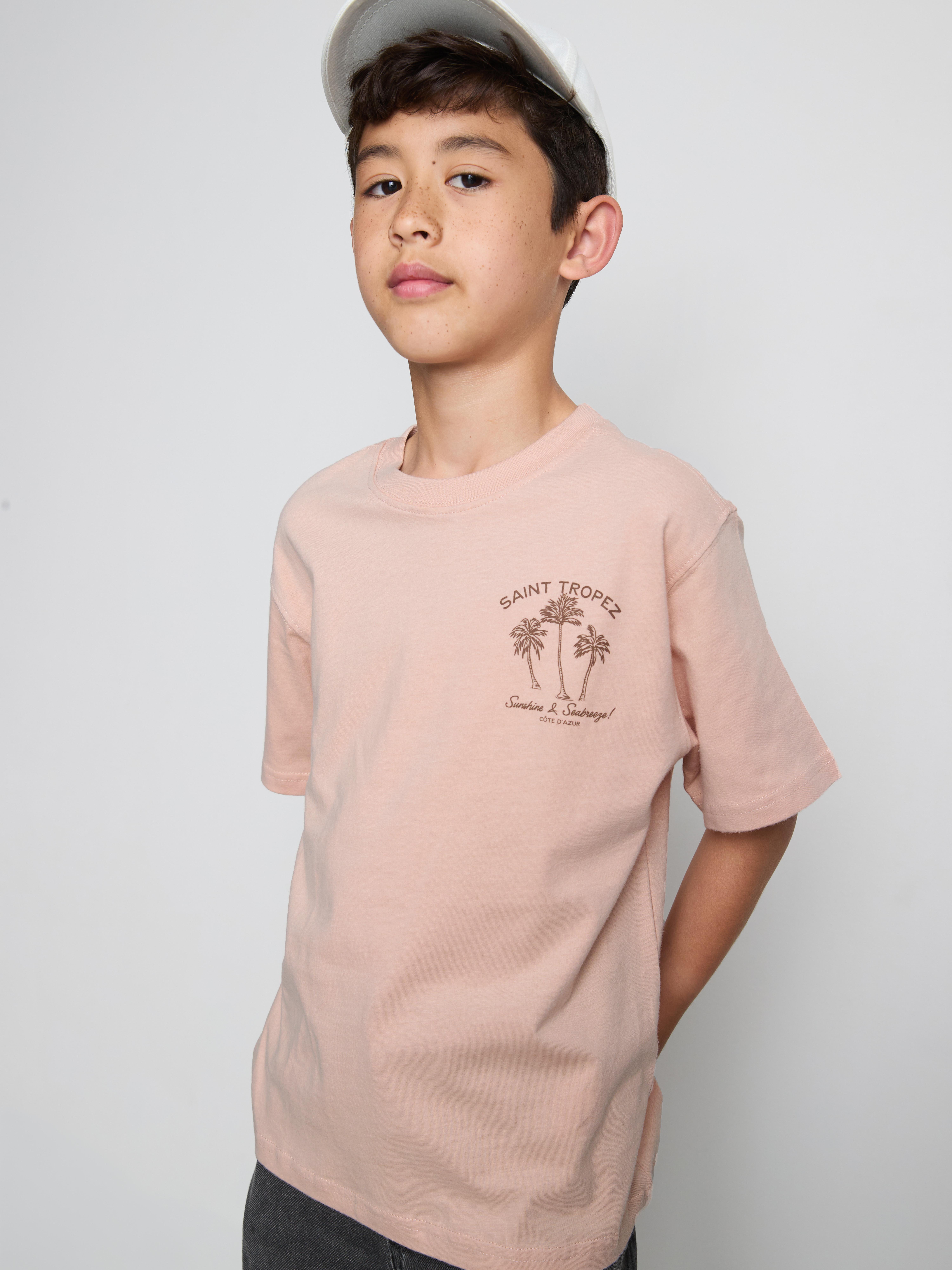 7 - 15 ani | Tricou din bumbac pur cu imprimeu Roz
