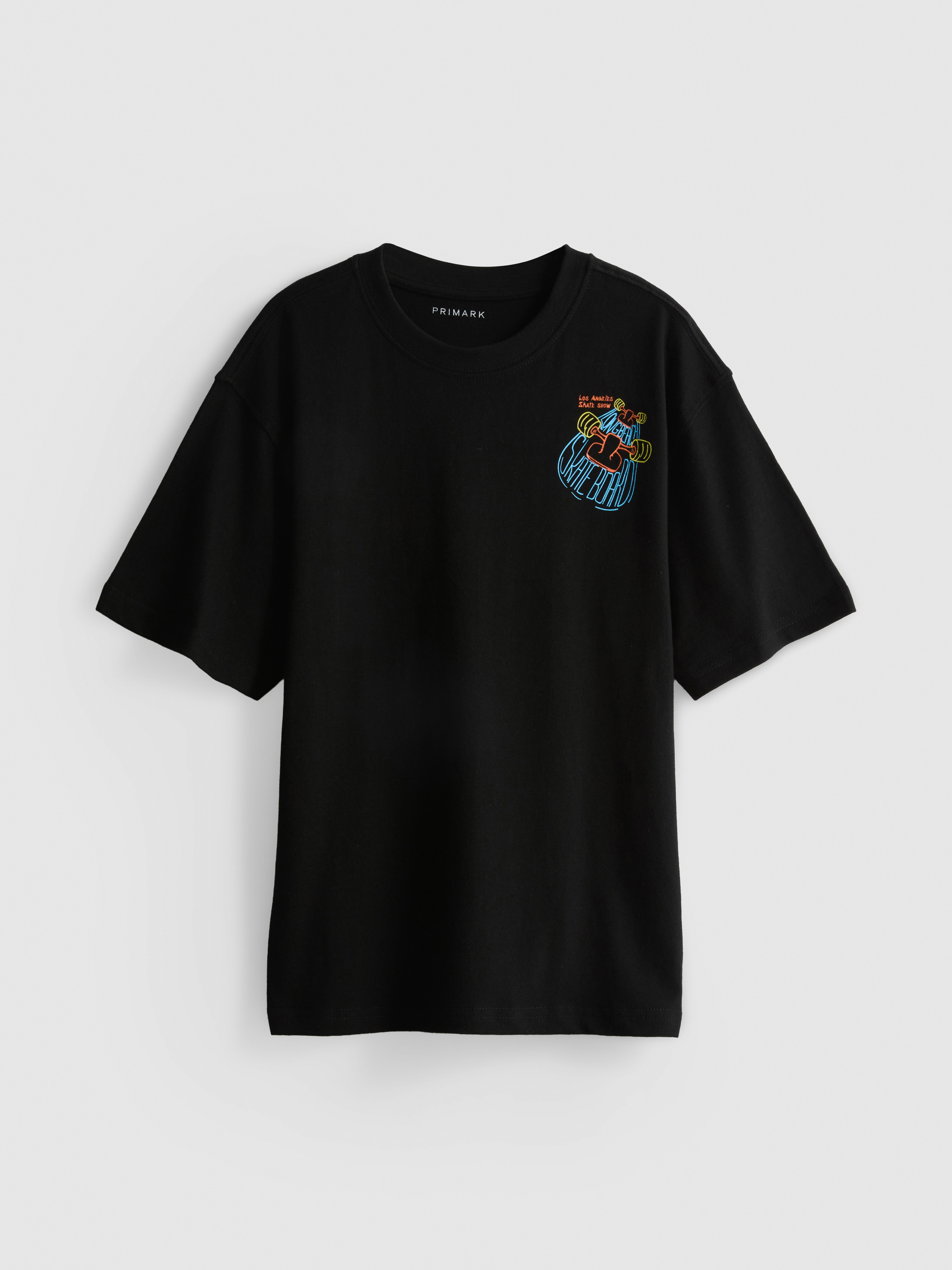 7-15 jr | Puur katoenen T-shirt met print Zwart