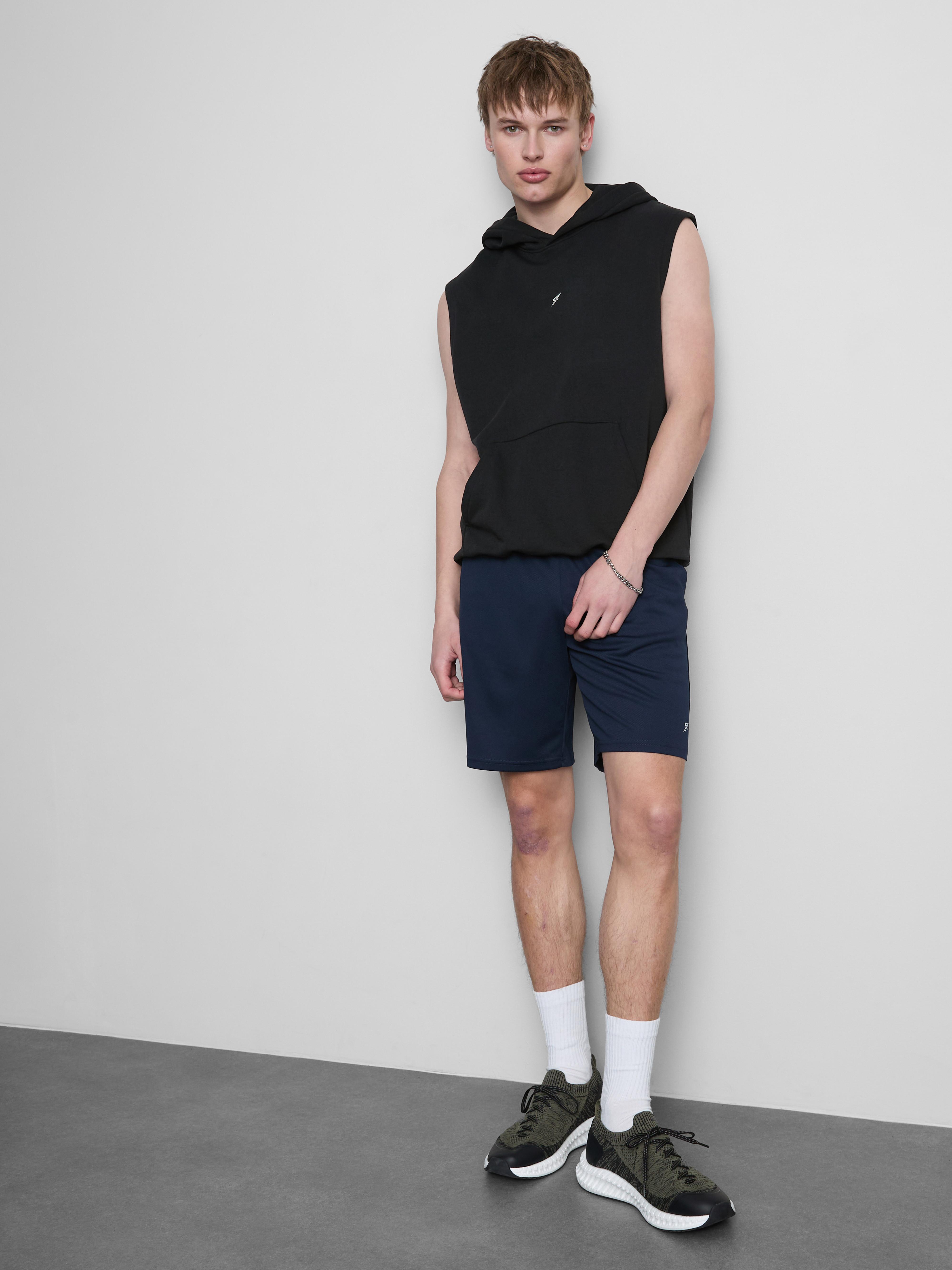 Felpa con cappuccio sportiva smanicata