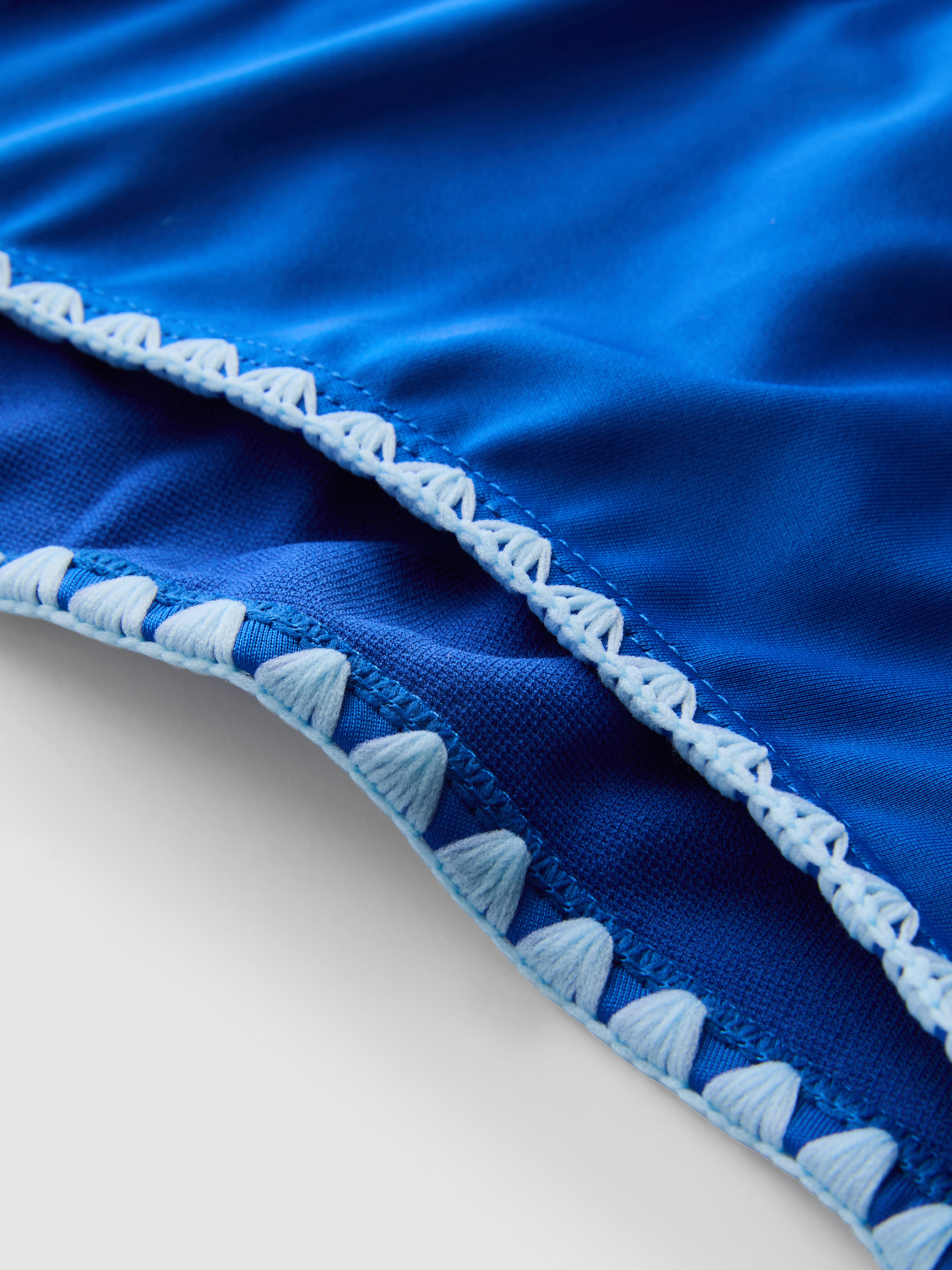 Bikinihose zum seitlichen Binden mit Ziernaht