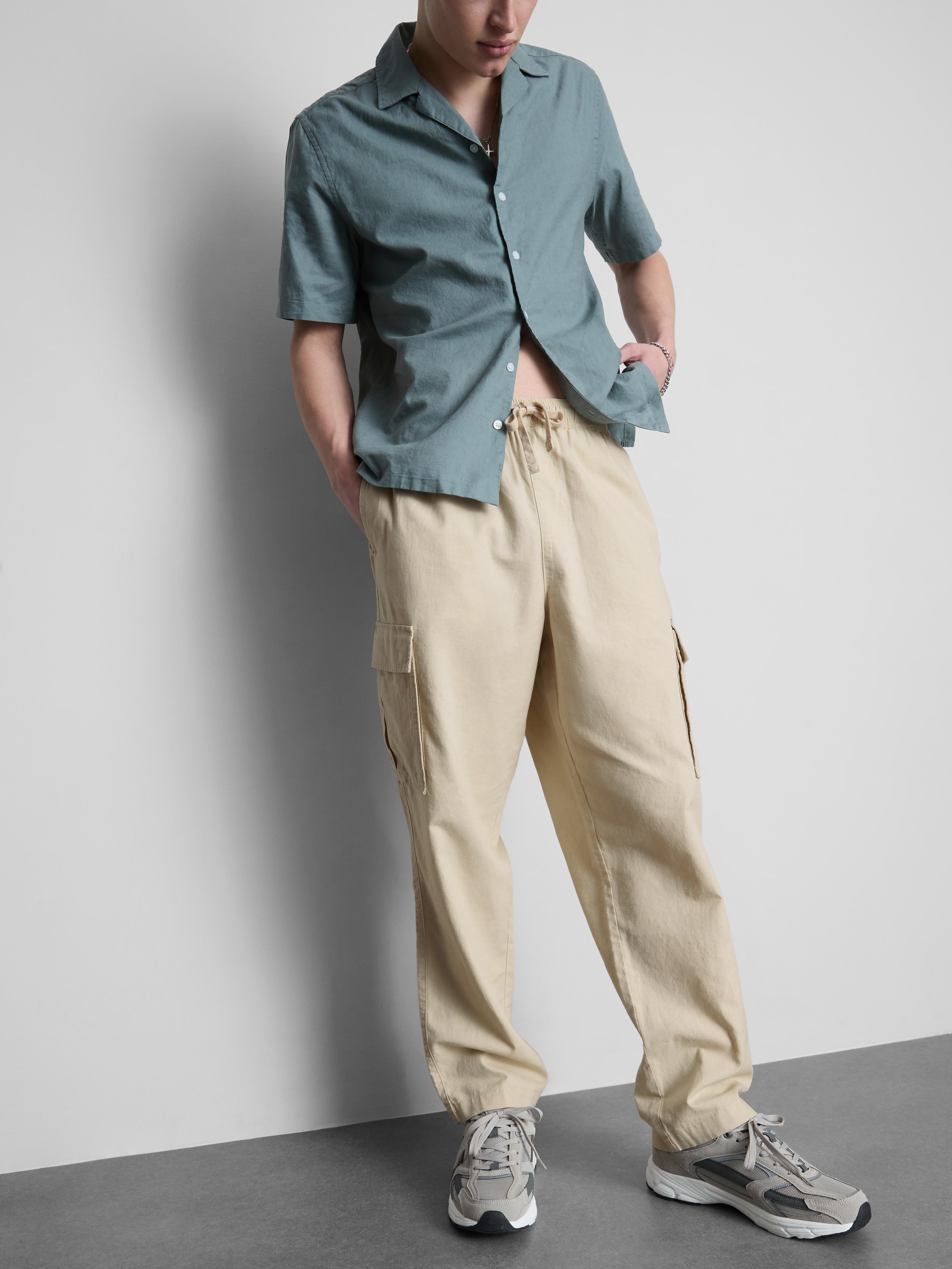 Pantalon cargo à cordon de serrage