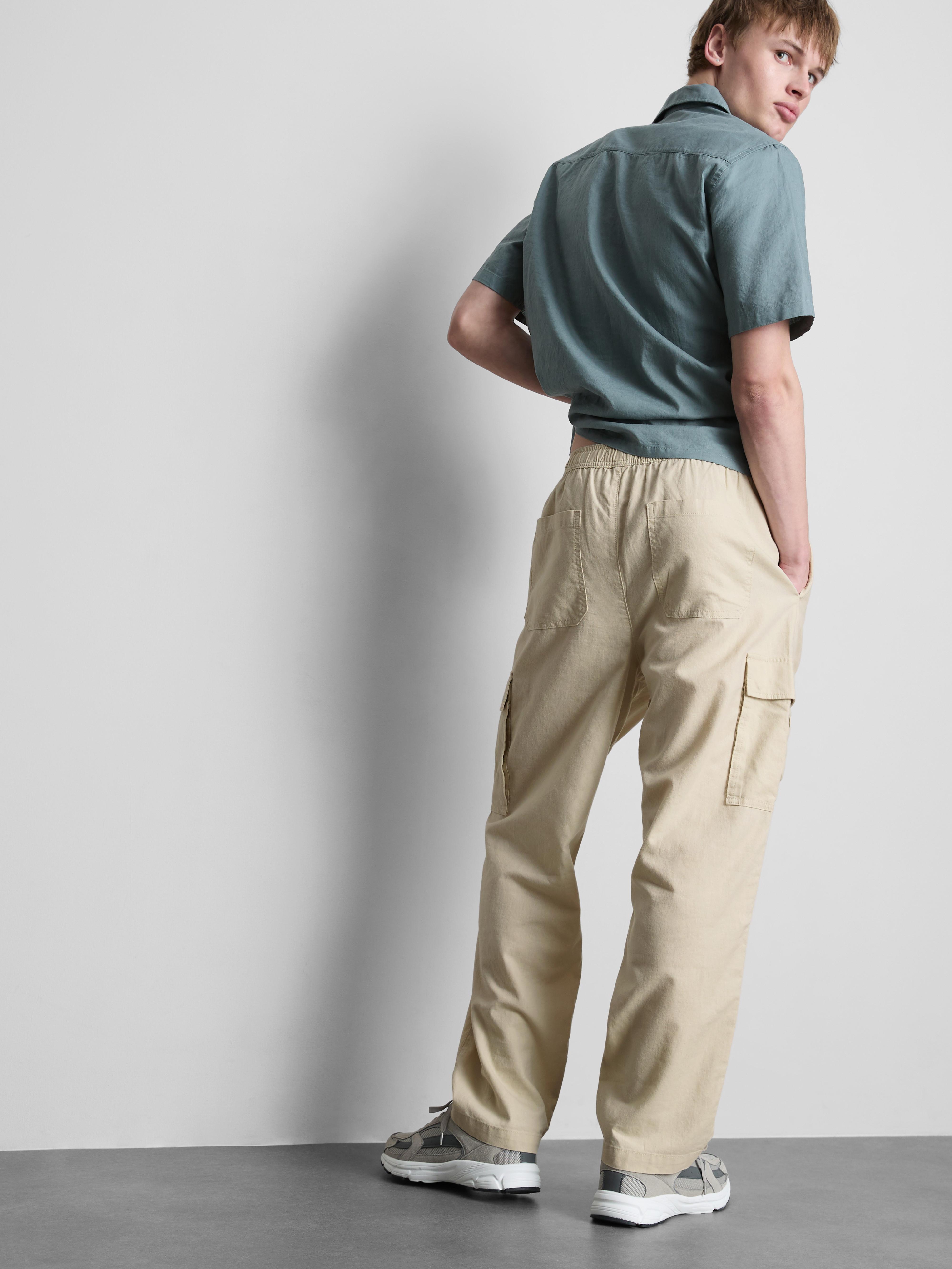 Pantalon cargo à cordon de serrage
