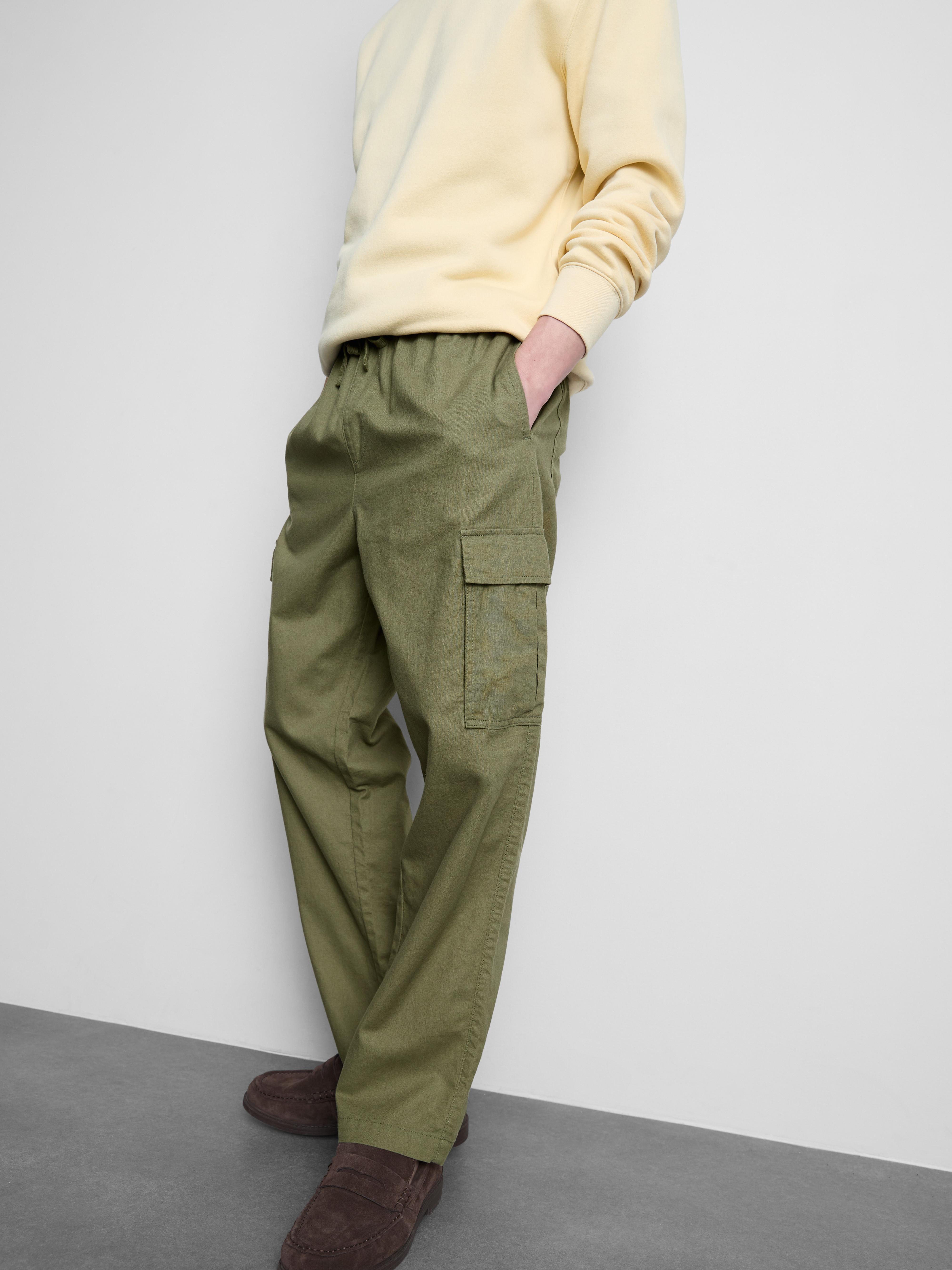 Pantalon cargo à cordon de serrage