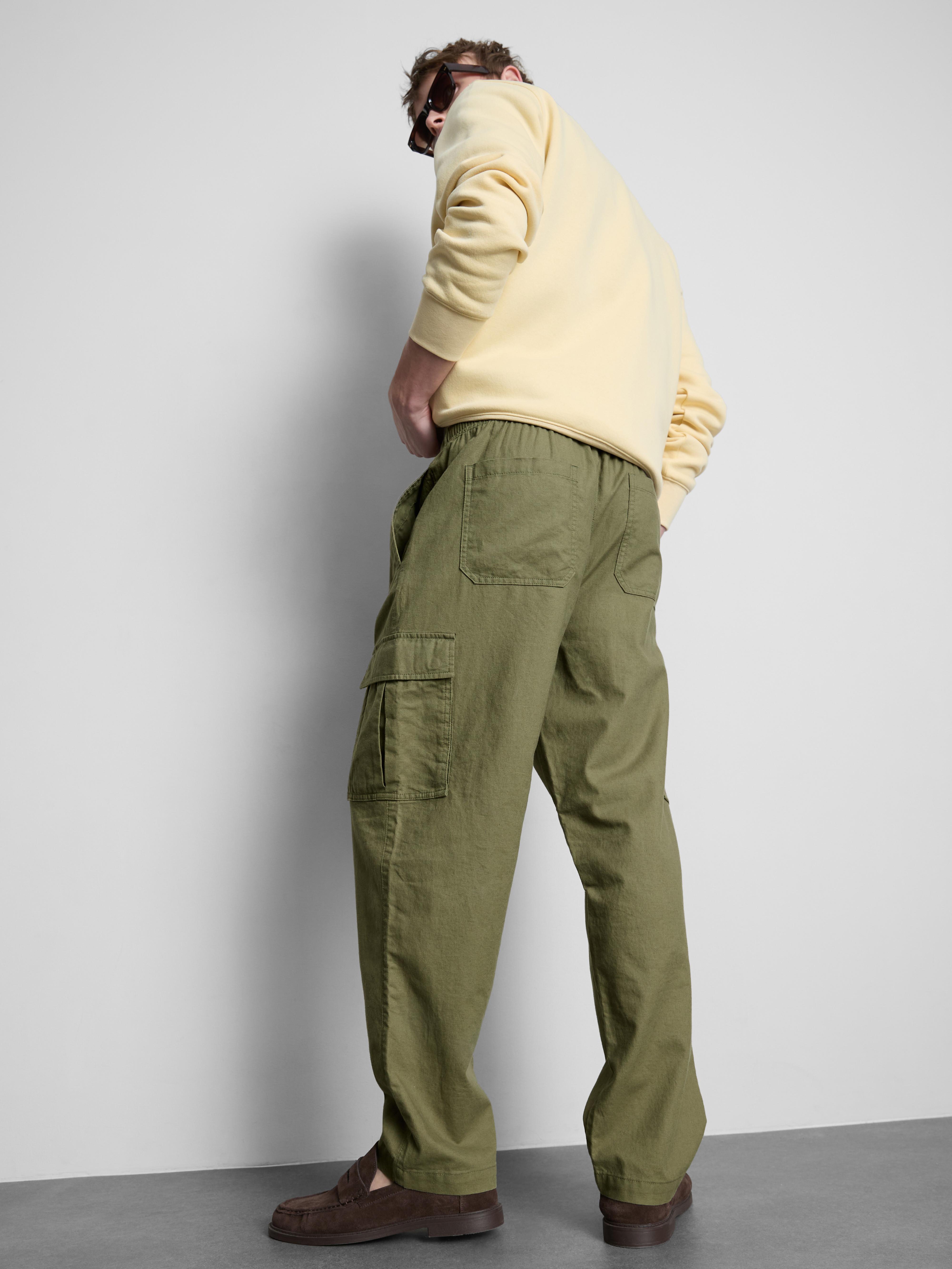 Pantalon cargo à cordon de serrage