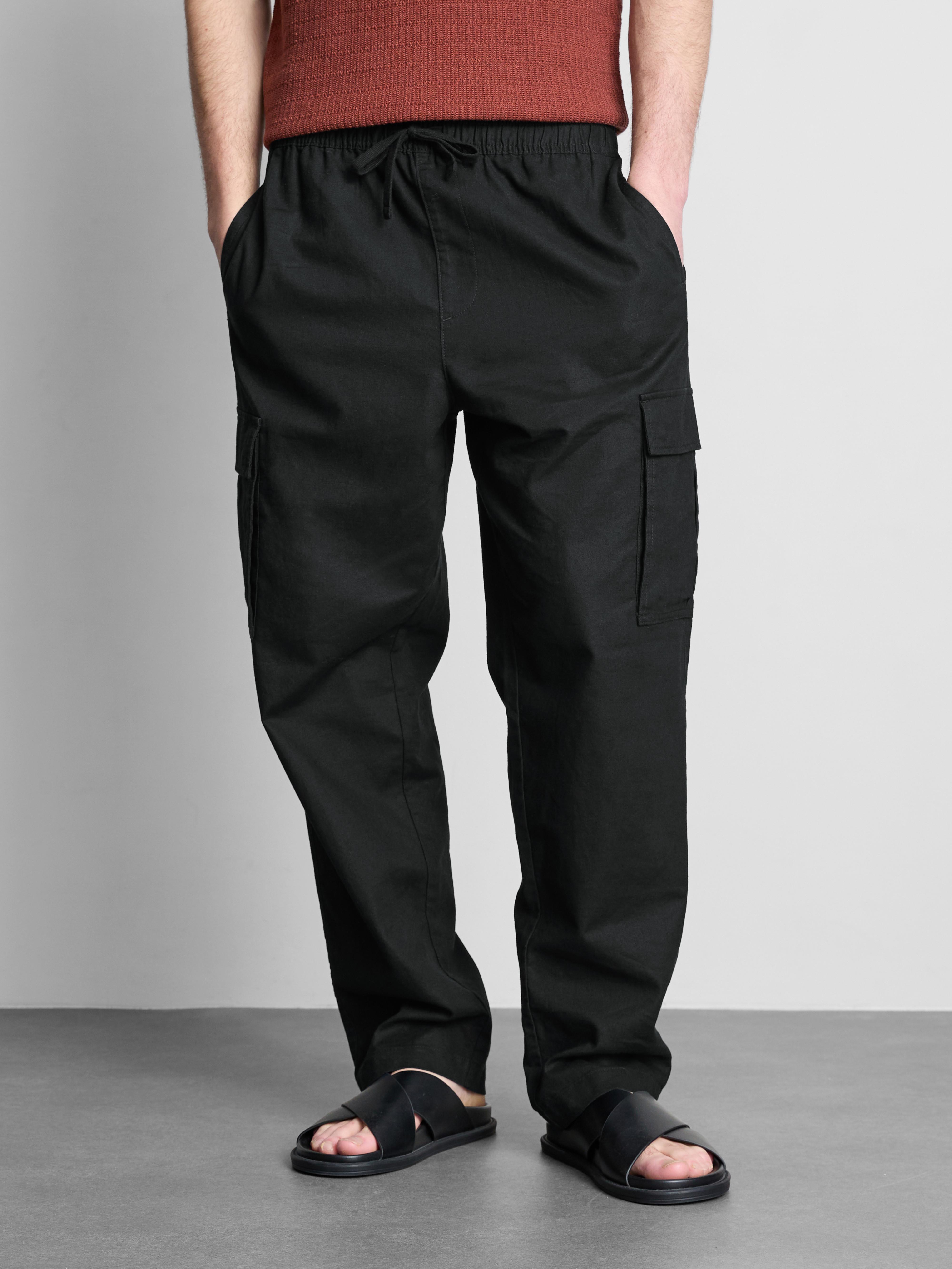 Pantalon cargo à cordon de serrage