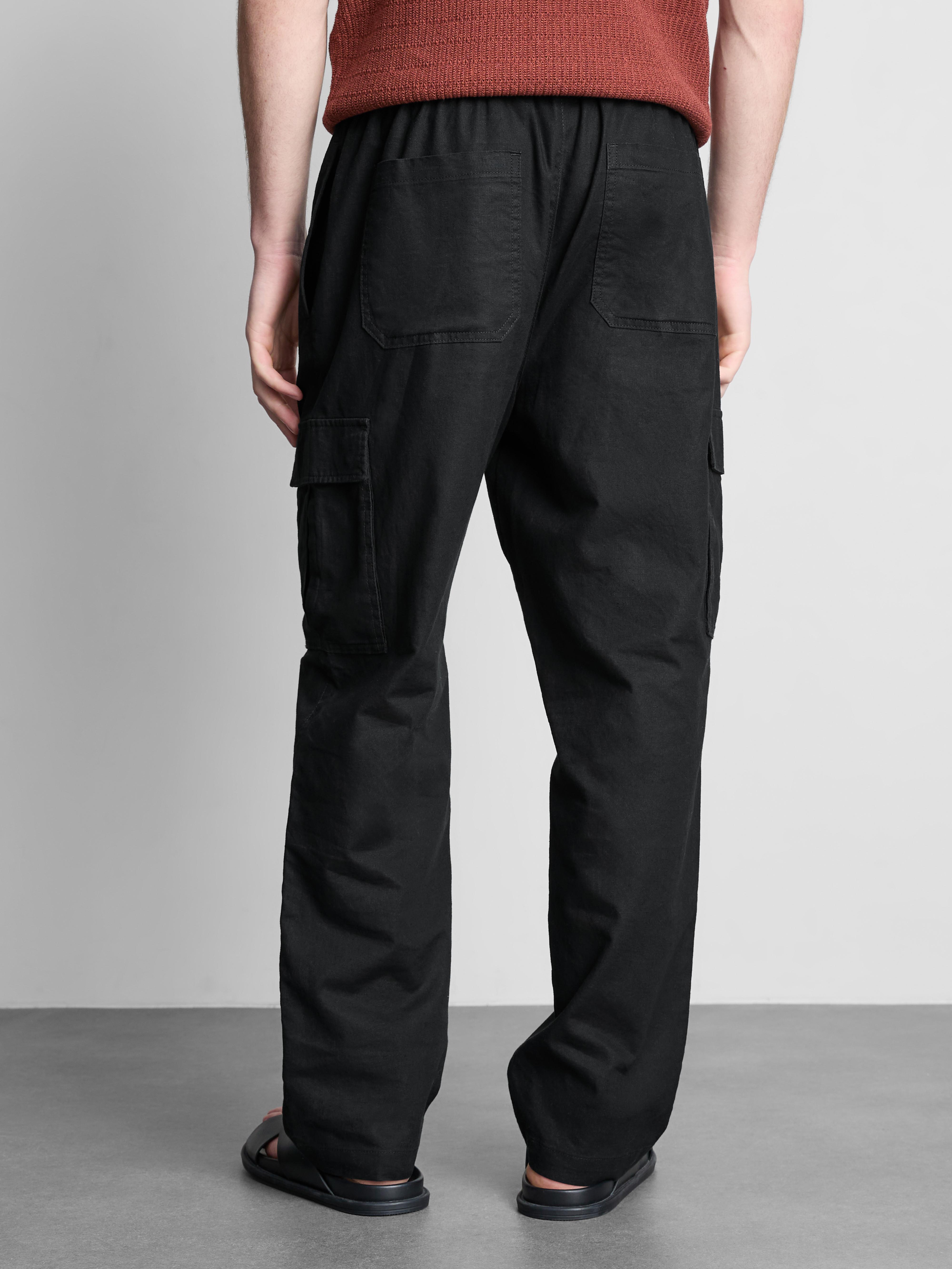 Pantalon cargo à cordon de serrage