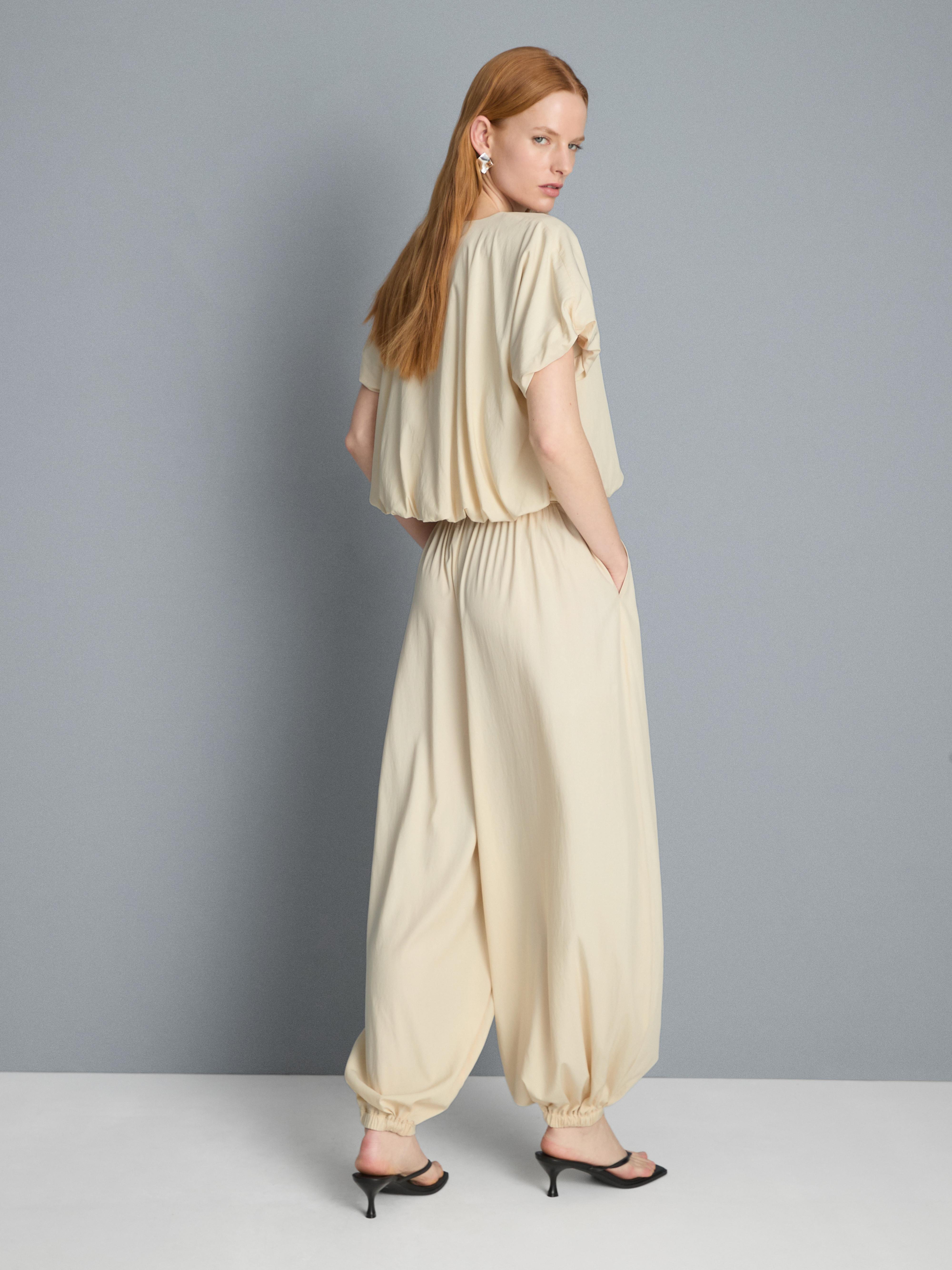 High Waisted Parachute Trousers