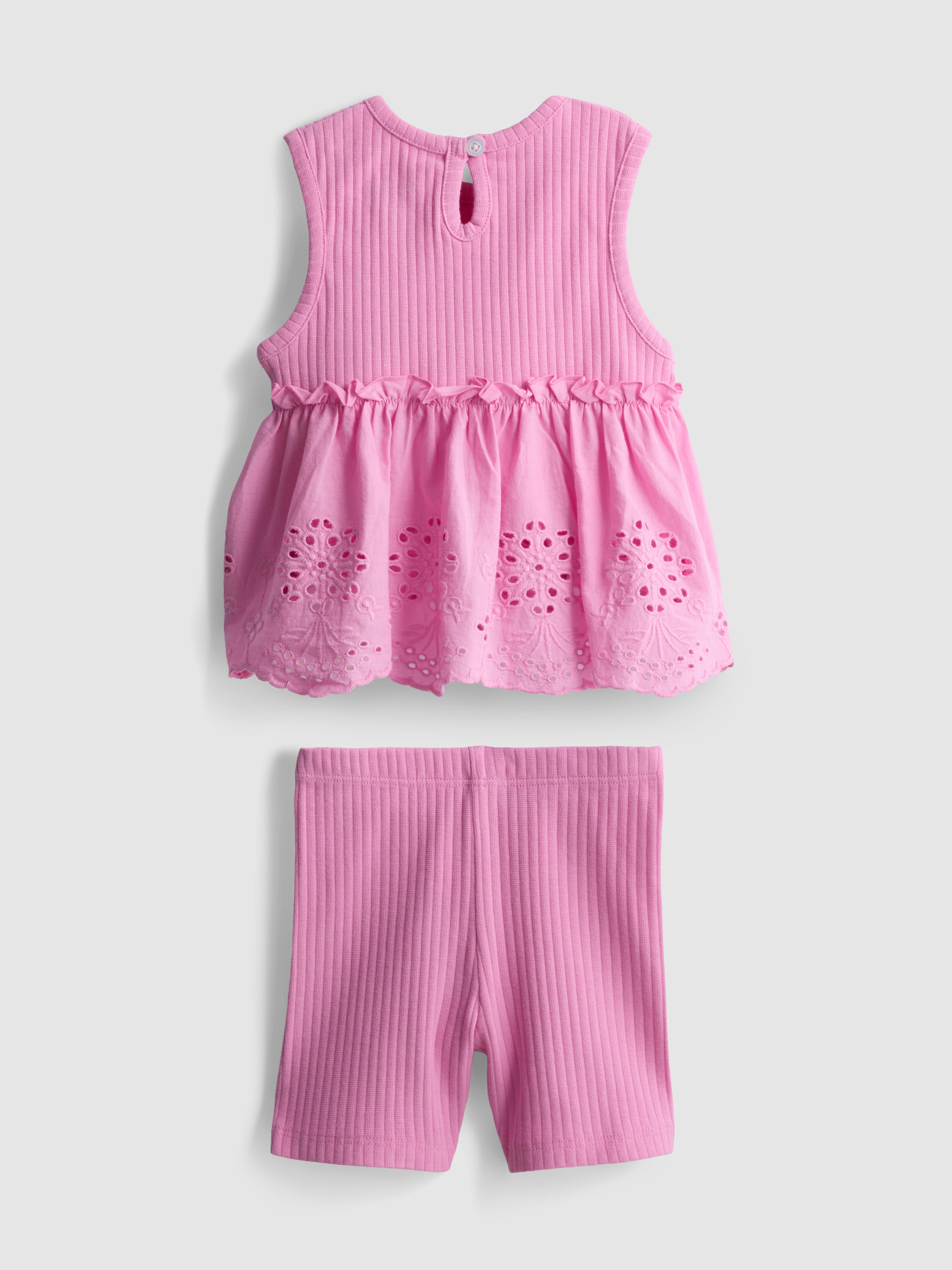 0-36mths | Eyelet Sleeveless Top and Shorts Set