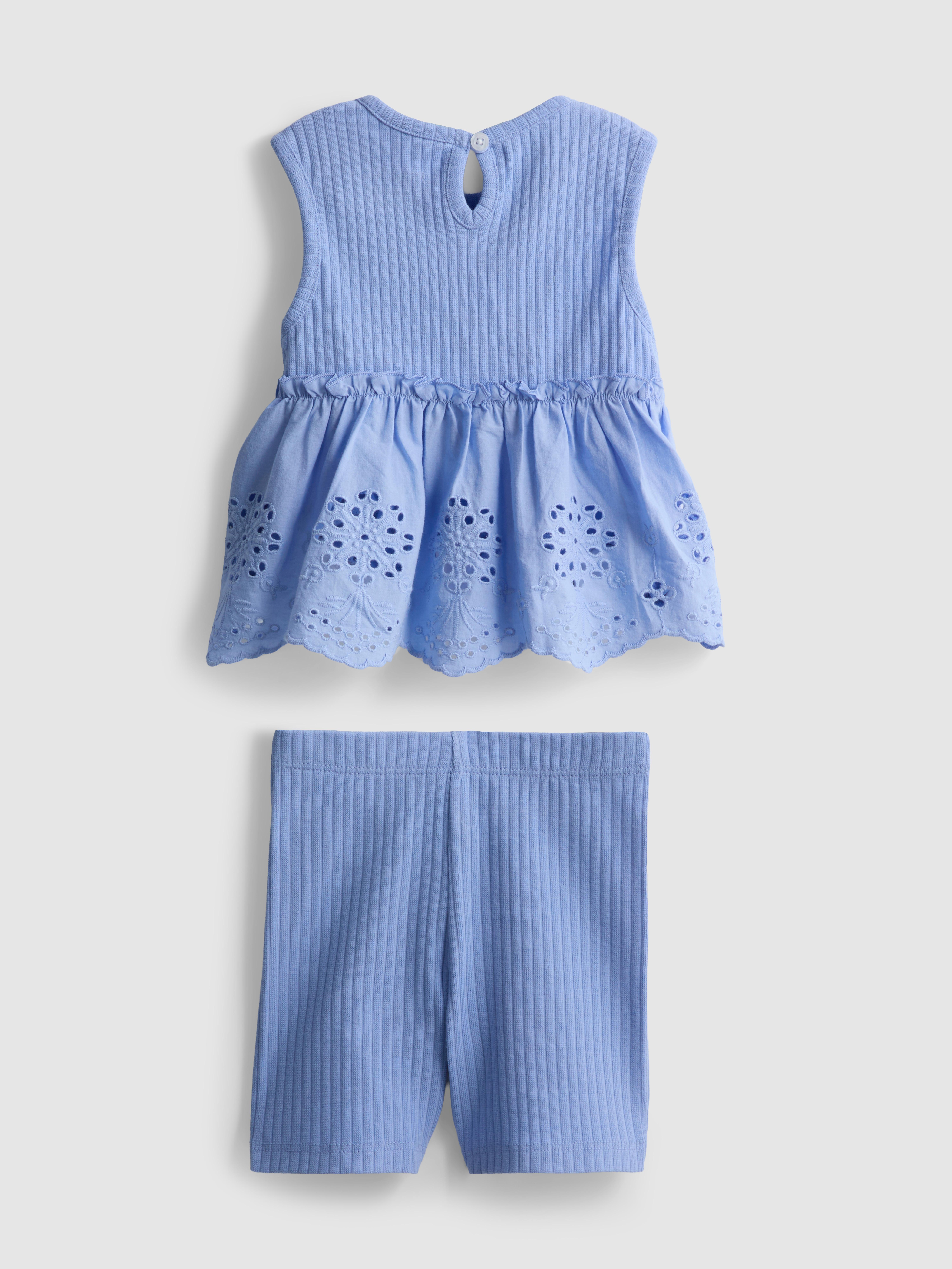 0-36mths | Eyelet Sleeveless Top and Shorts Set