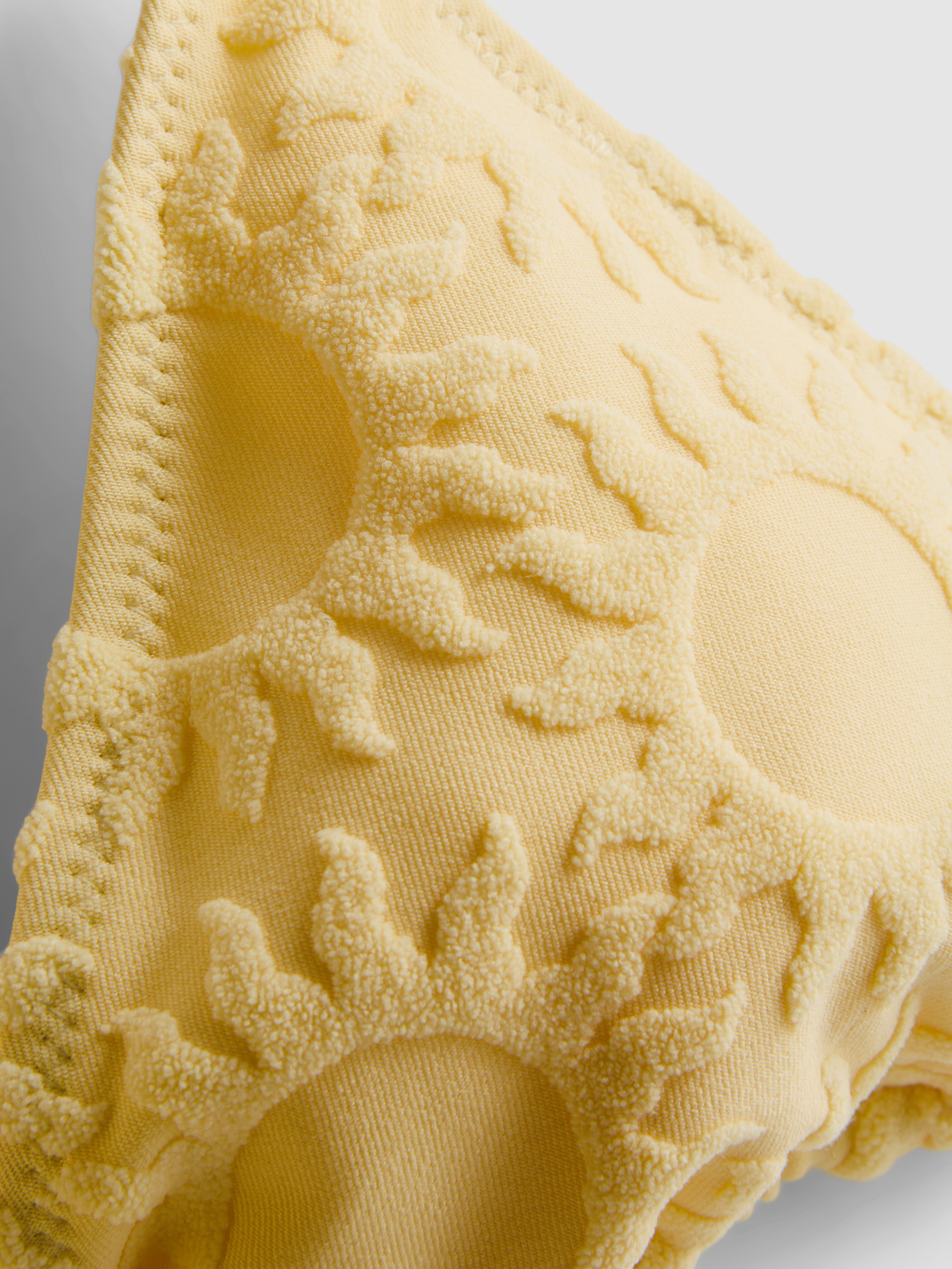 Embossed Sun Triangle Bikini Top