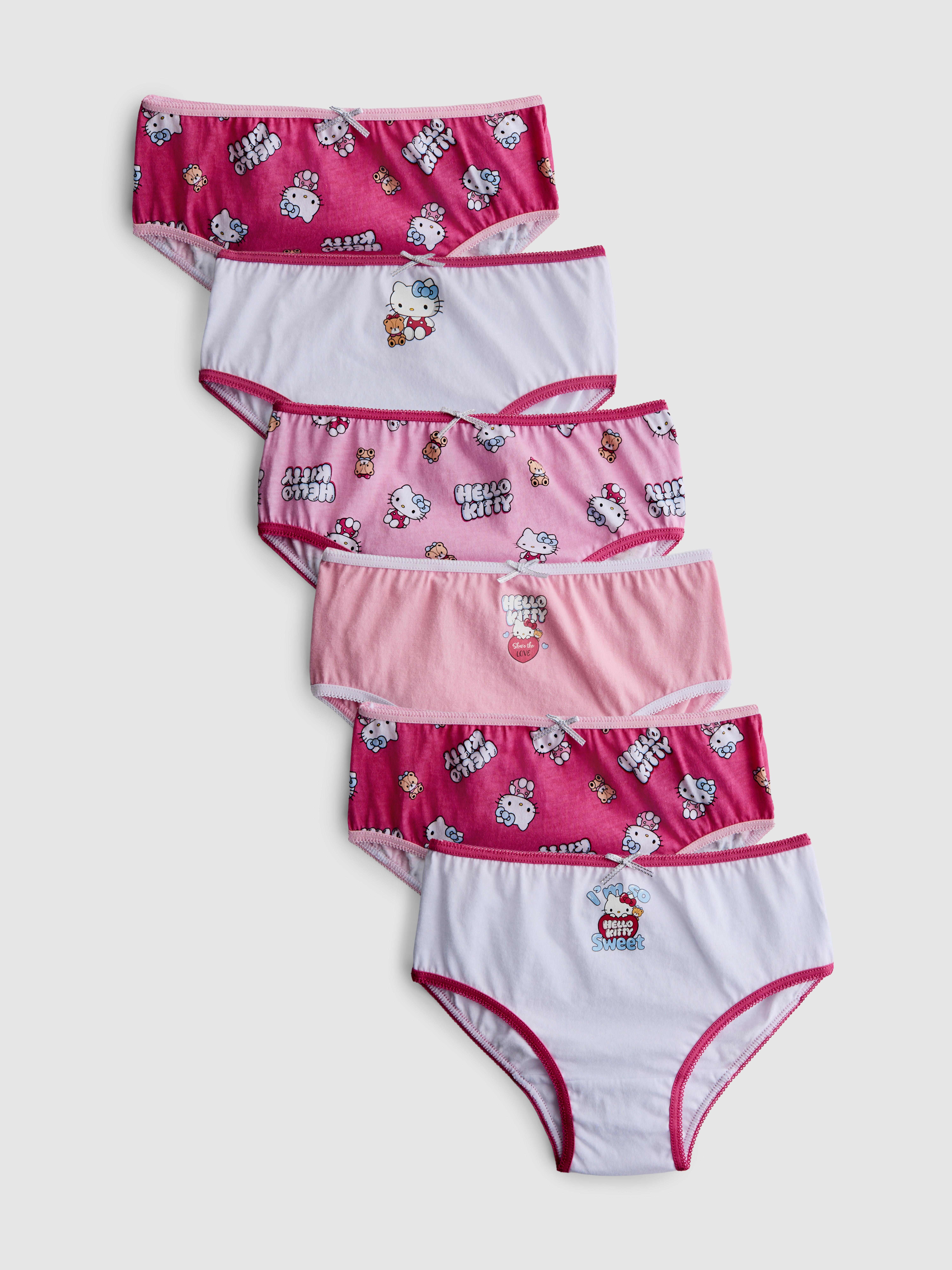18 mois–14 ans | Lot de 6 culottes Hello Kitty