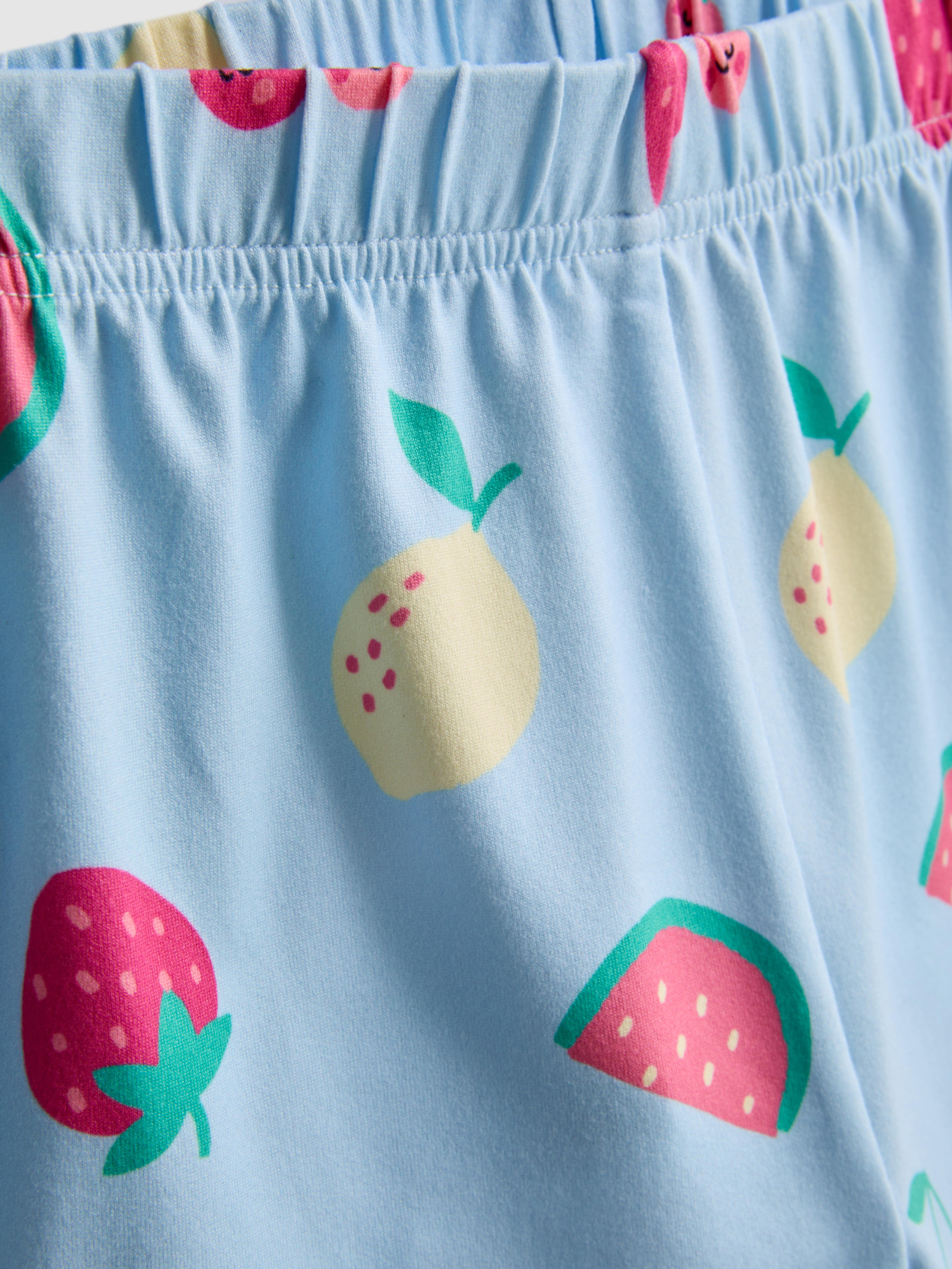 1,5-8 años | Pijama corto con camisa y frutas