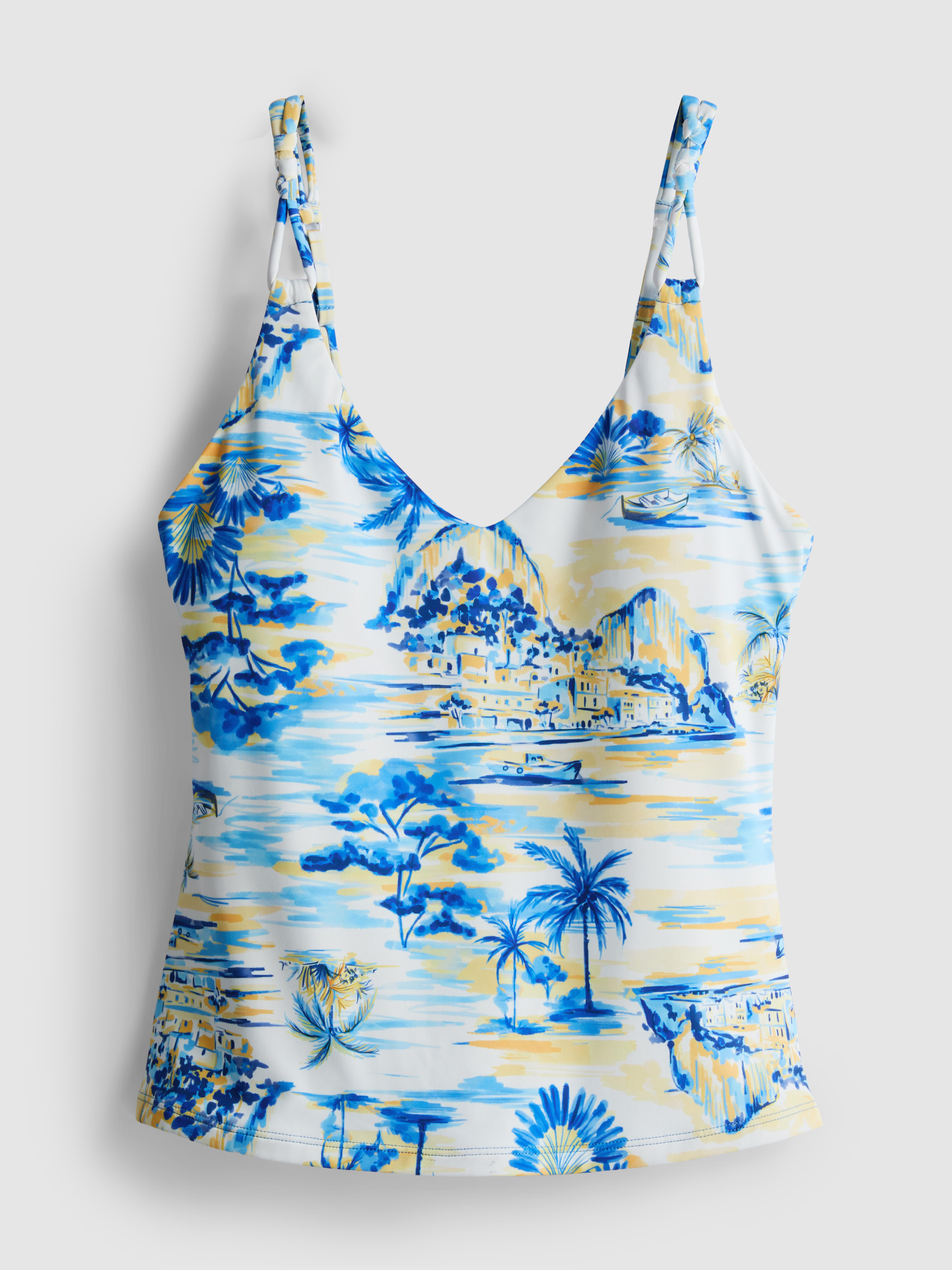 Tankini top s potlačou